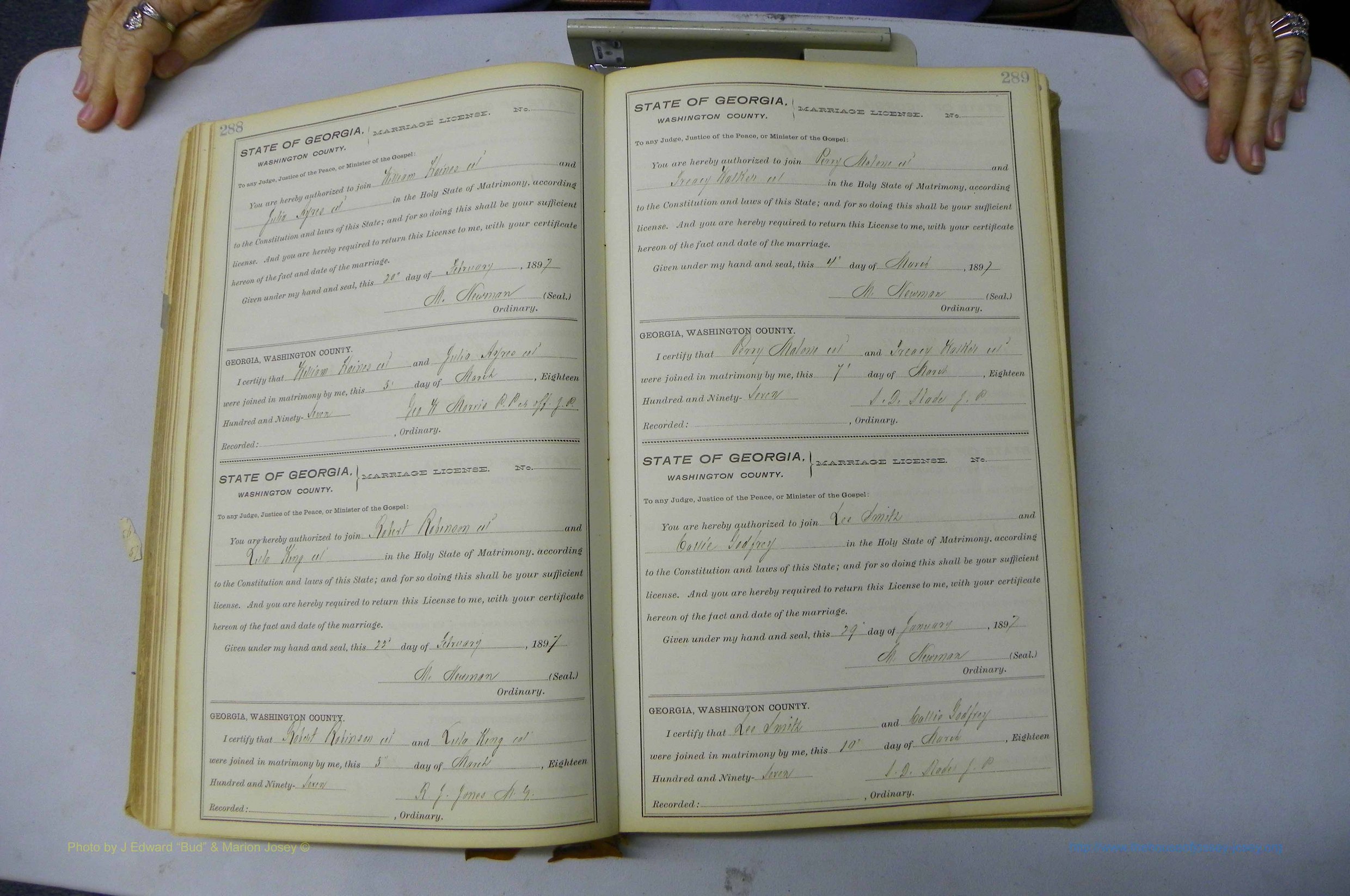 Was GA, Marriages Book H, 1895 - 1899, P 288-289.JPG