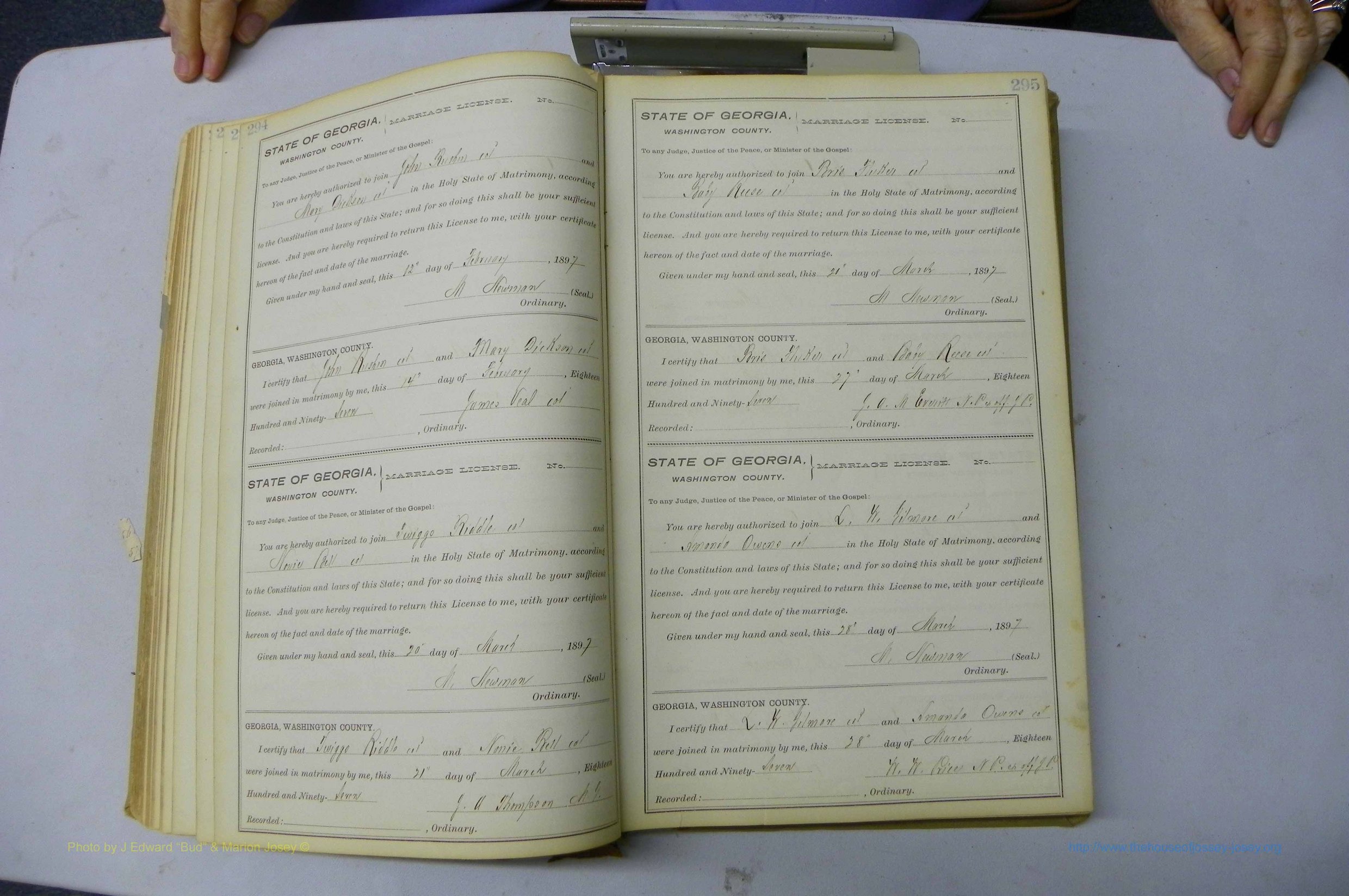 Was GA, Marriages Book H, 1895 - 1899, P 294-295.JPG