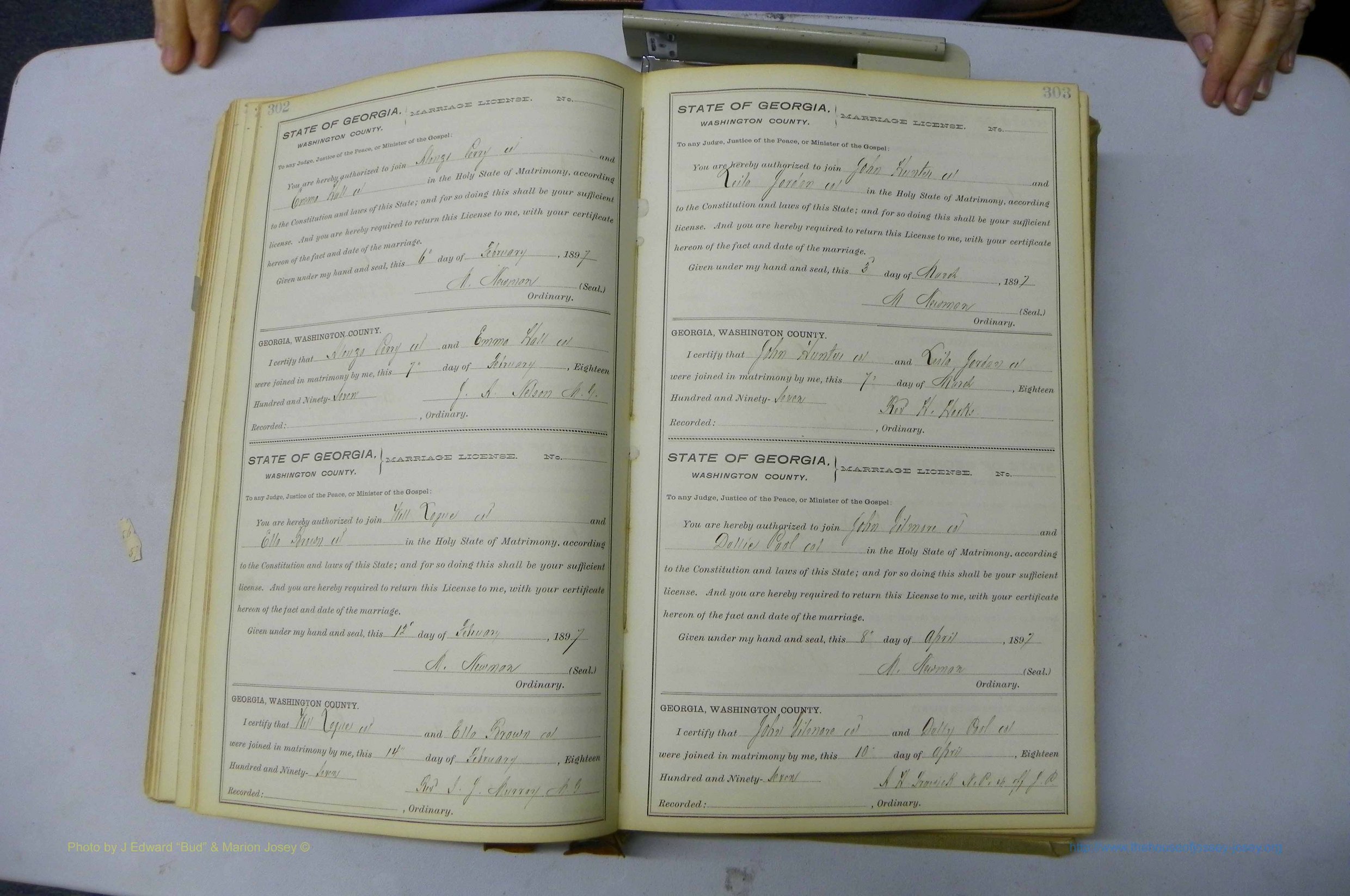 Was GA, Marriages Book H, 1895 - 1899, P 302-303.JPG