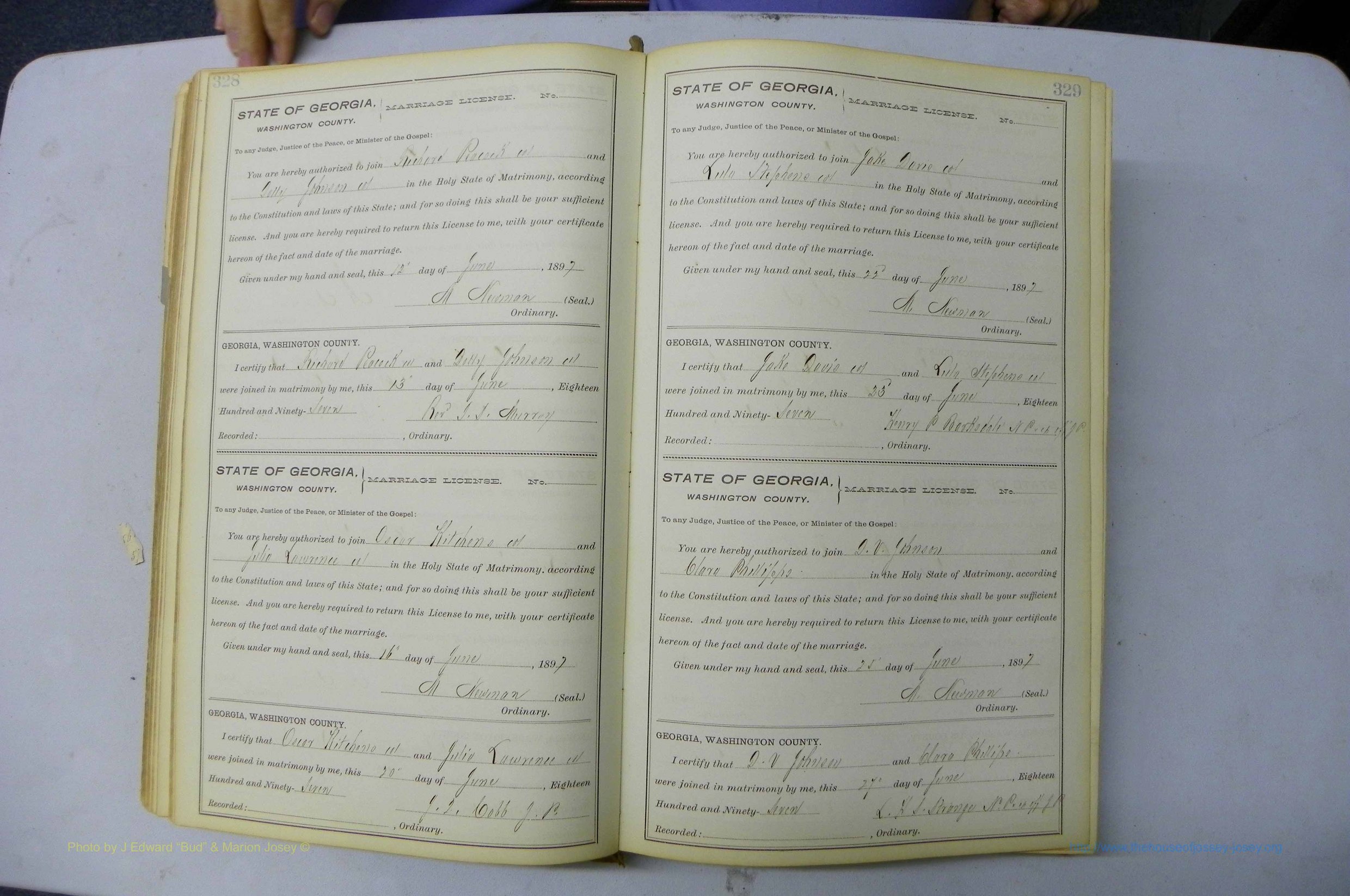 Was GA, Marriages Book H, 1895 - 1899, P 328-329.JPG