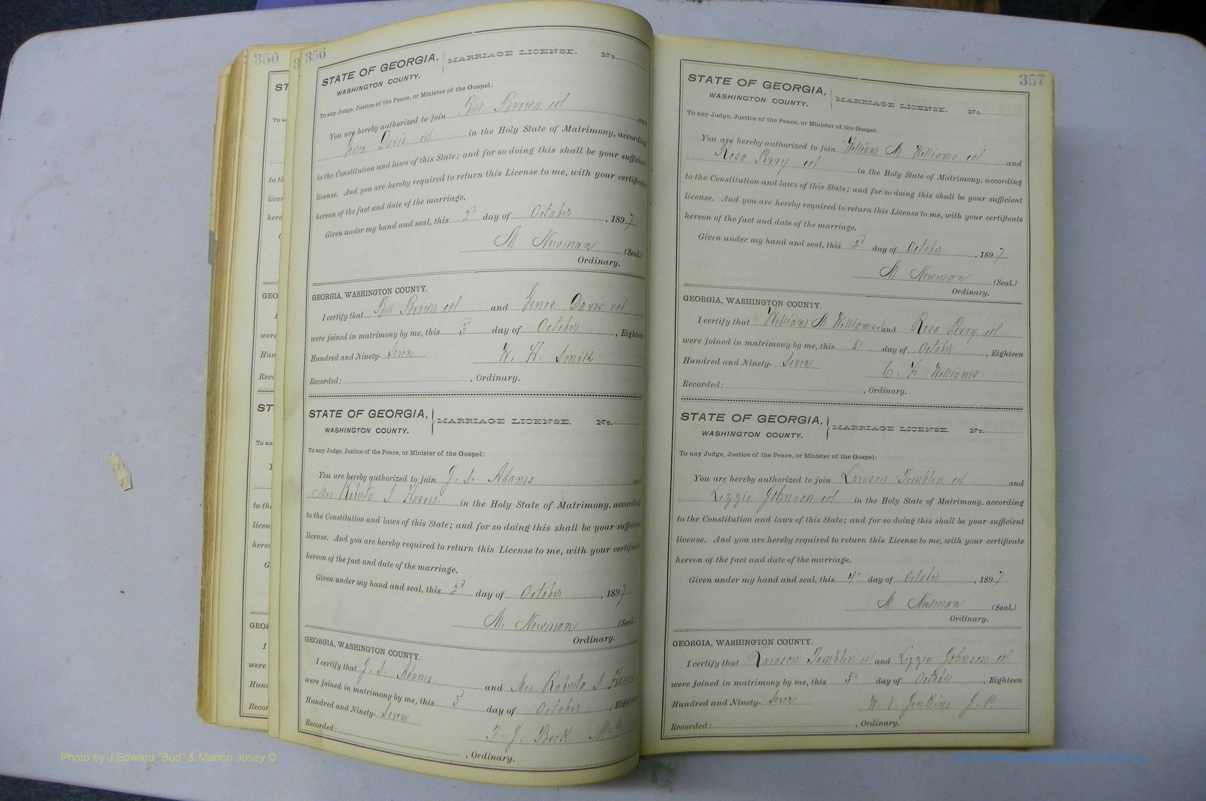 Was GA, Marriages Book H, 1895 - 1899, P 356-357.JPG
