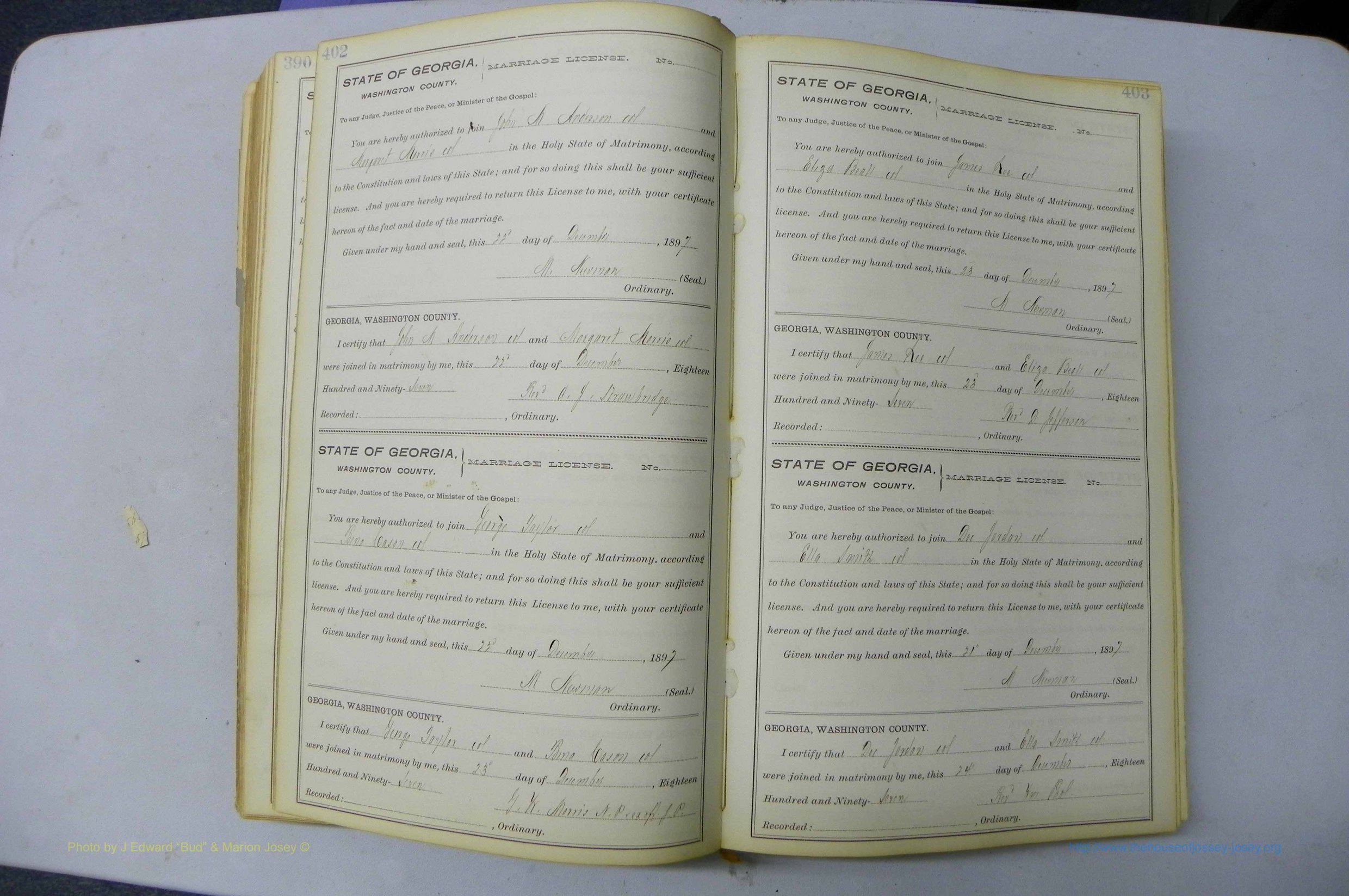 Was GA, Marriages Book H, 1895 - 1899, P 402-403.JPG