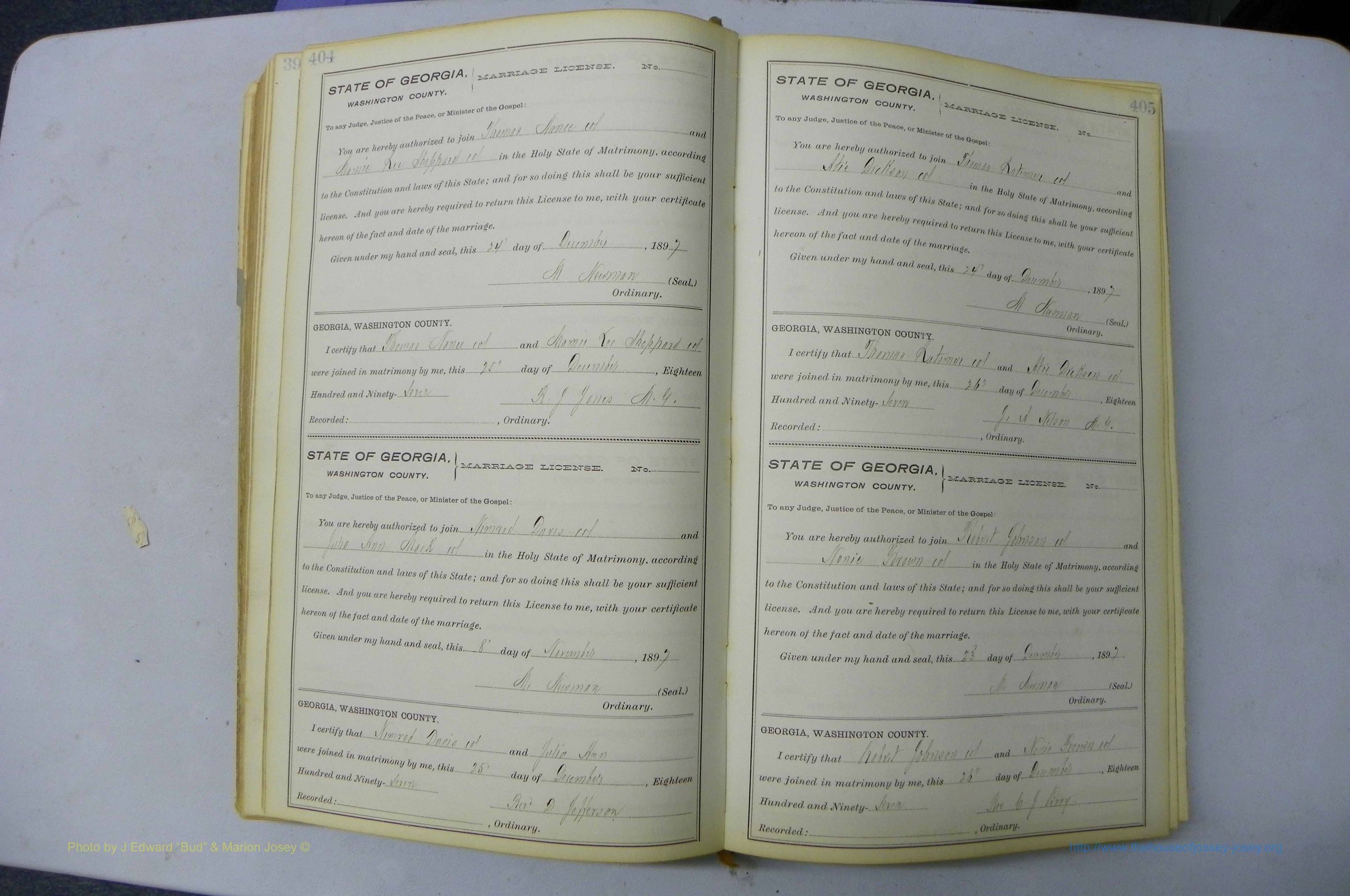 Was GA, Marriages Book H, 1895 - 1899, P 404-405.JPG
