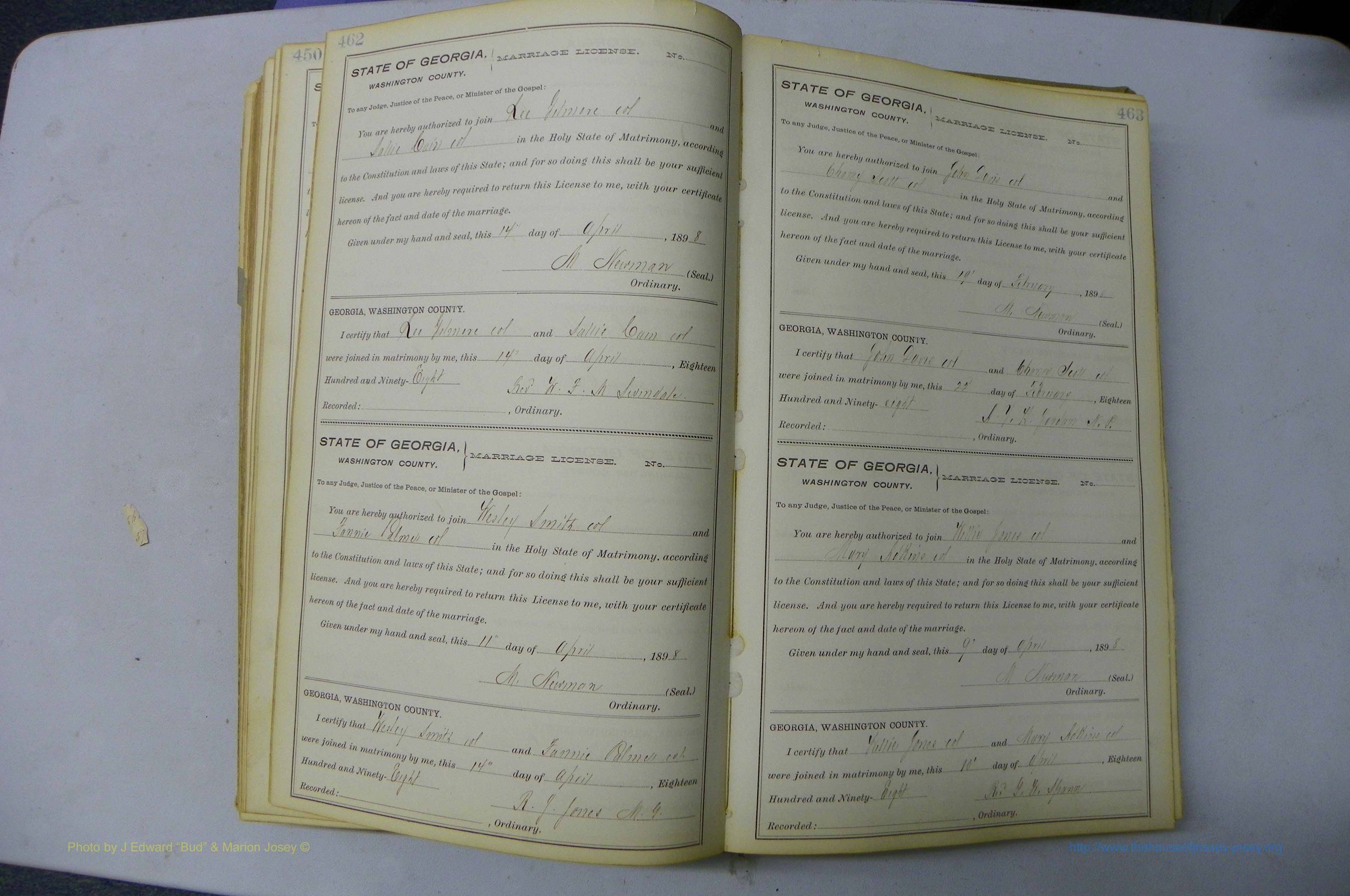 Was GA, Marriages Book H, 1895 - 1899, P 462-463.JPG