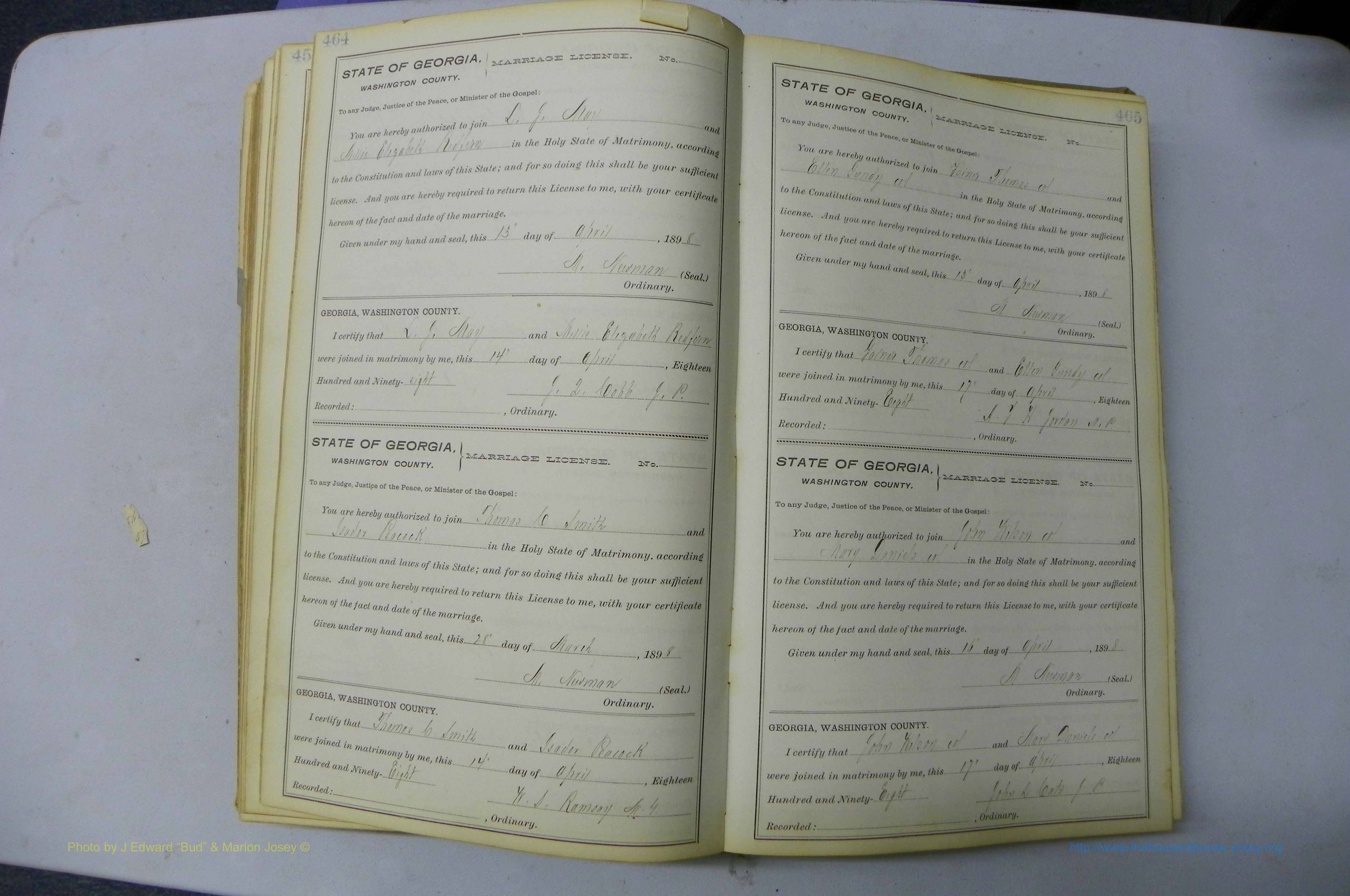 Was GA, Marriages Book H, 1895 - 1899, P 464-465.JPG