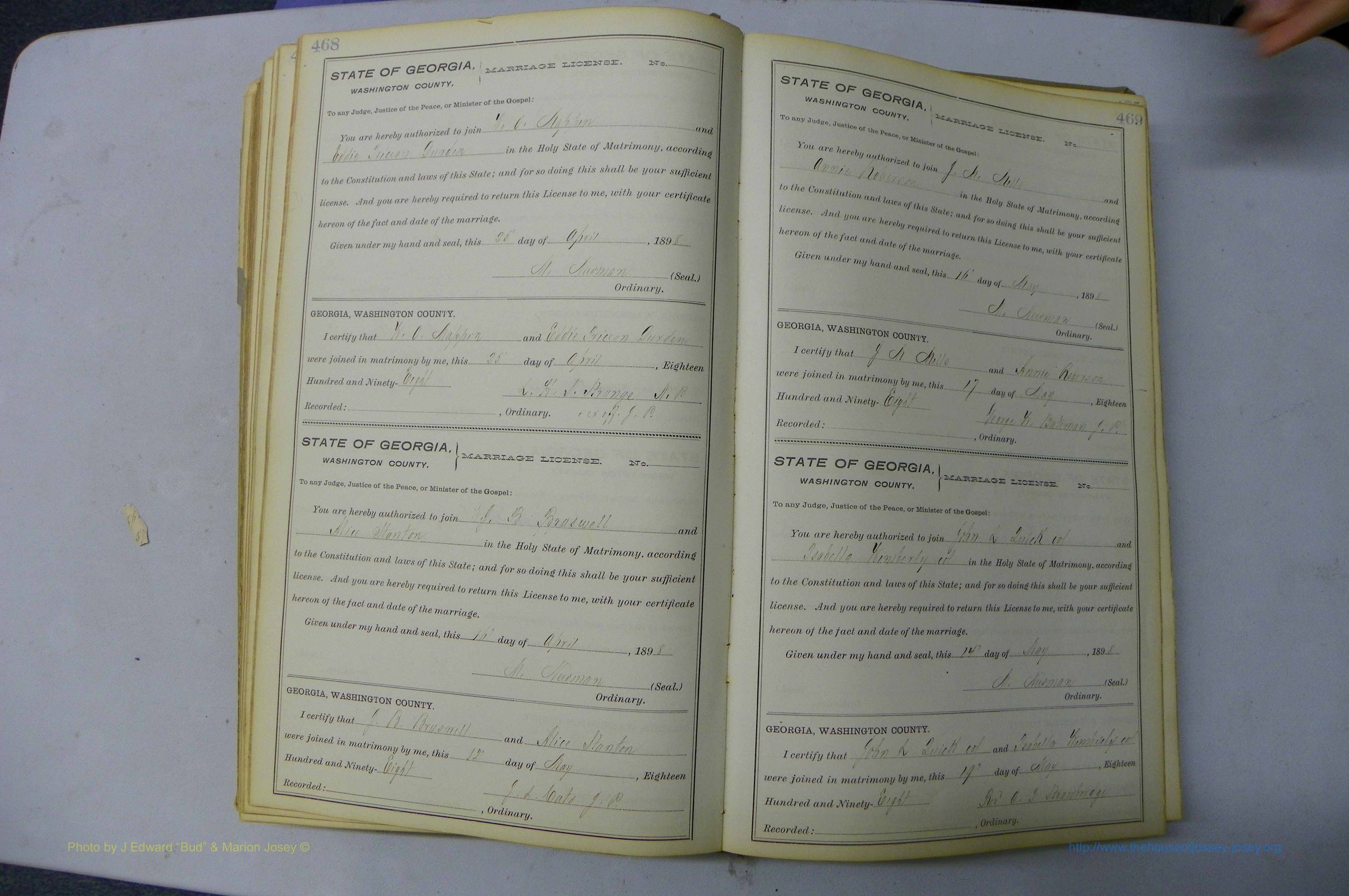Was GA, Marriages Book H, 1895 - 1899, P 468-469.JPG