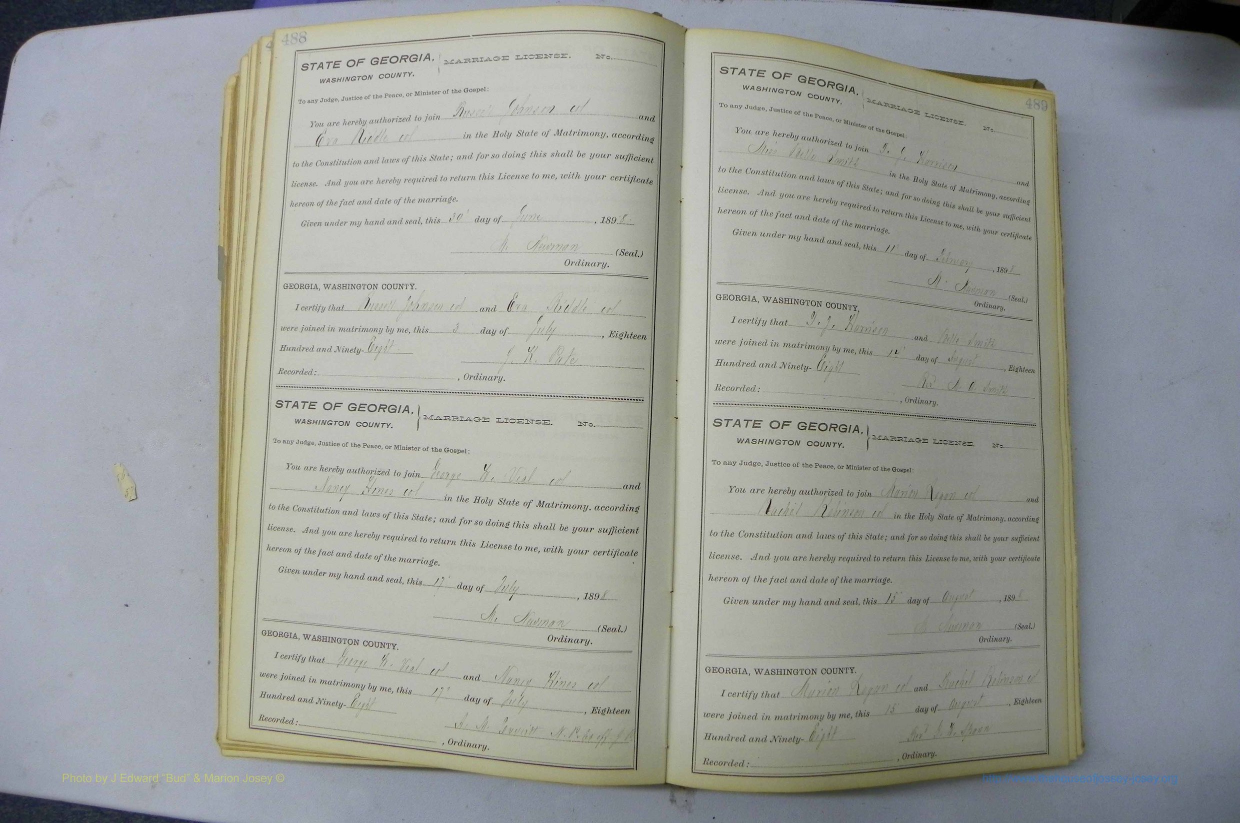 Was GA, Marriages Book H, 1895 - 1899, P 488-489.JPG