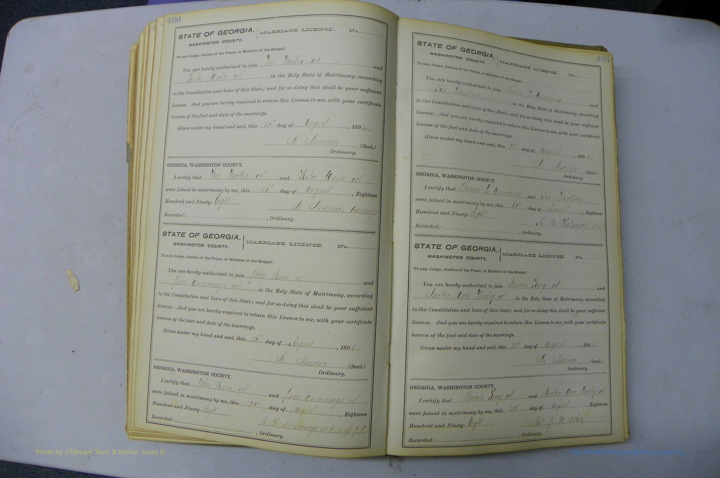 Was GA, Marriages Book H, 1895 - 1899, P 490-491.JPG