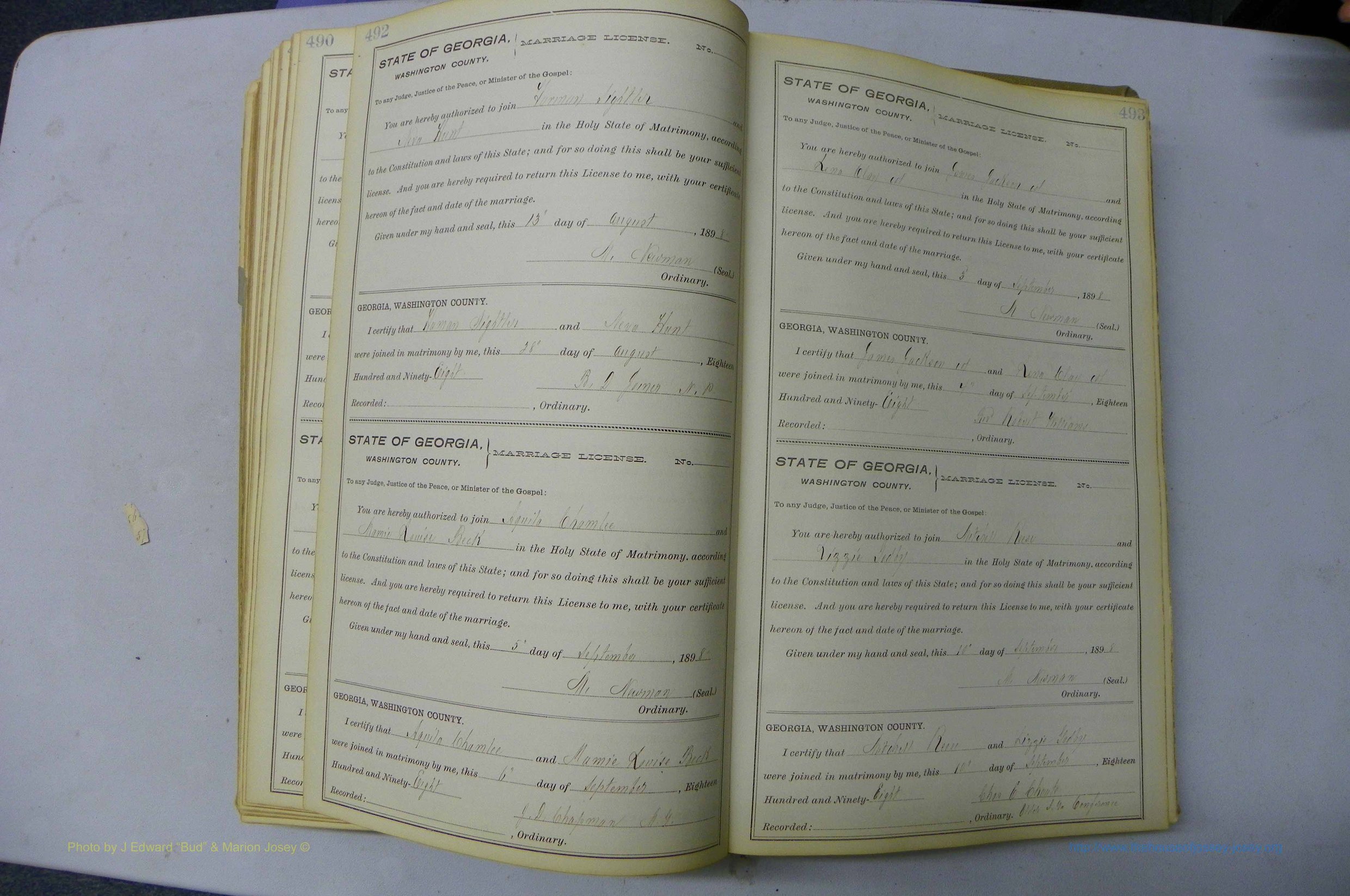Was GA, Marriages Book H, 1895 - 1899, P 492-493.JPG