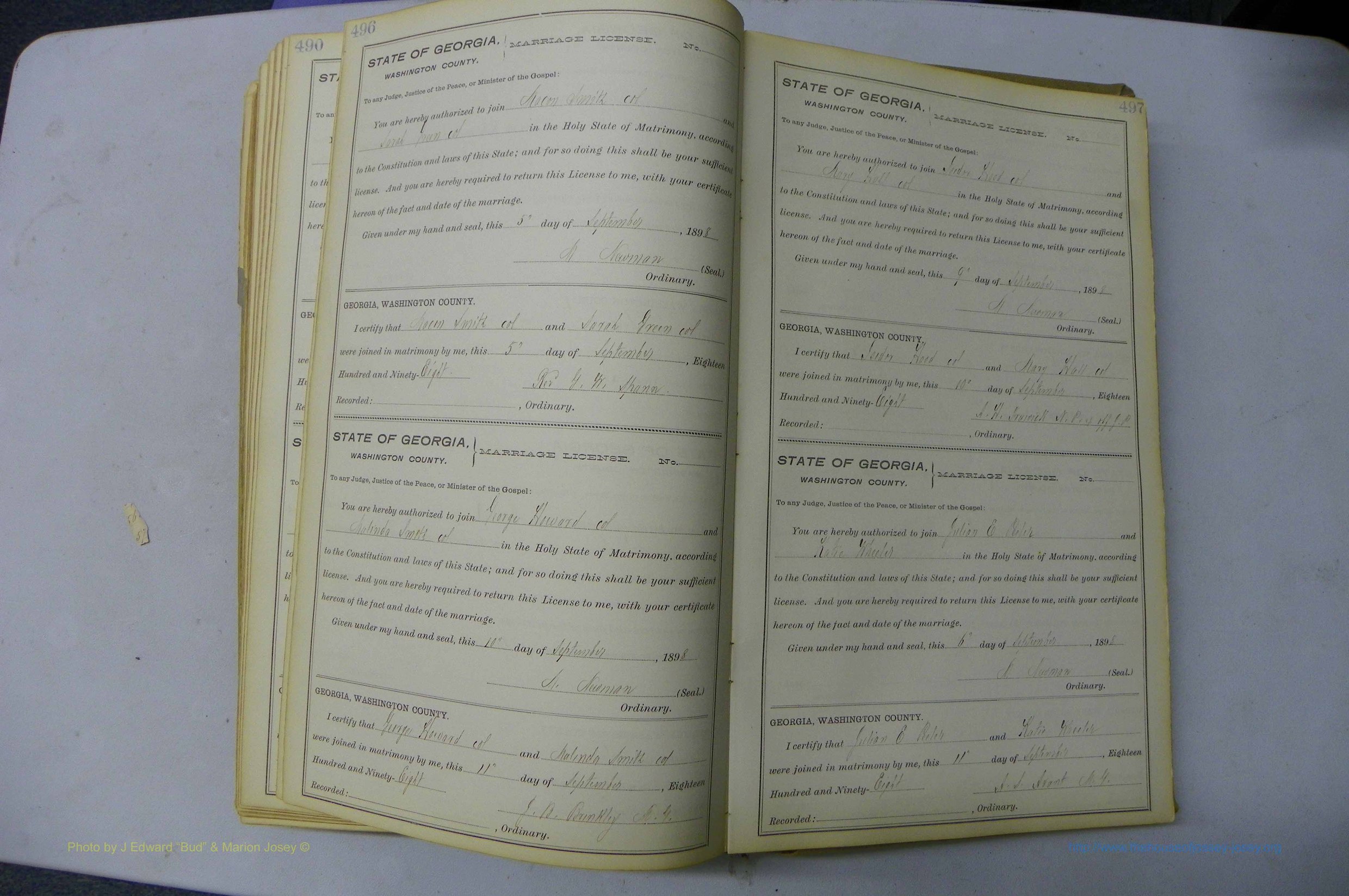 Was GA, Marriages Book H, 1895 - 1899, P 496-497.JPG