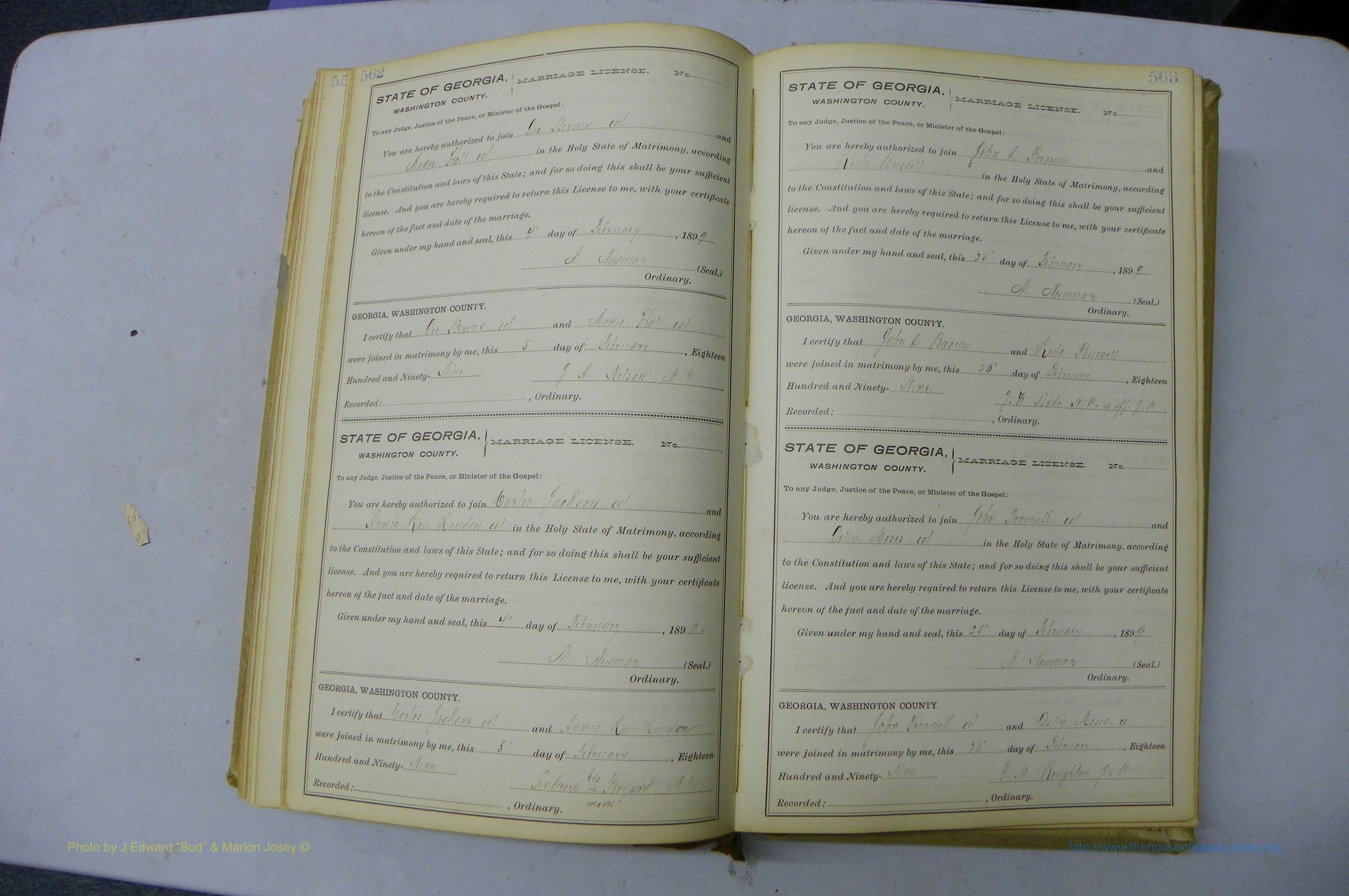 Was GA, Marriages Book H, 1895 - 1899, P 562-563.JPG