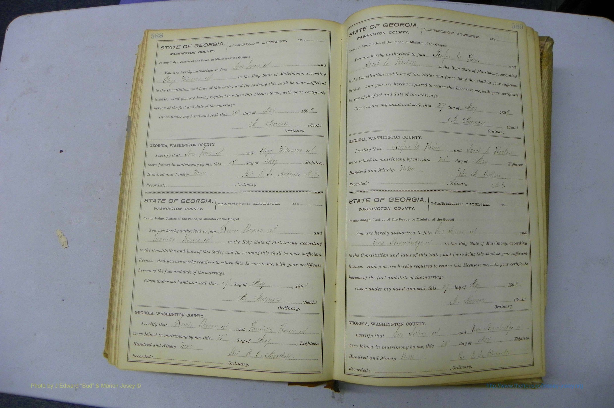 Was GA, Marriages Book H, 1895 - 1899, P 588-589.JPG