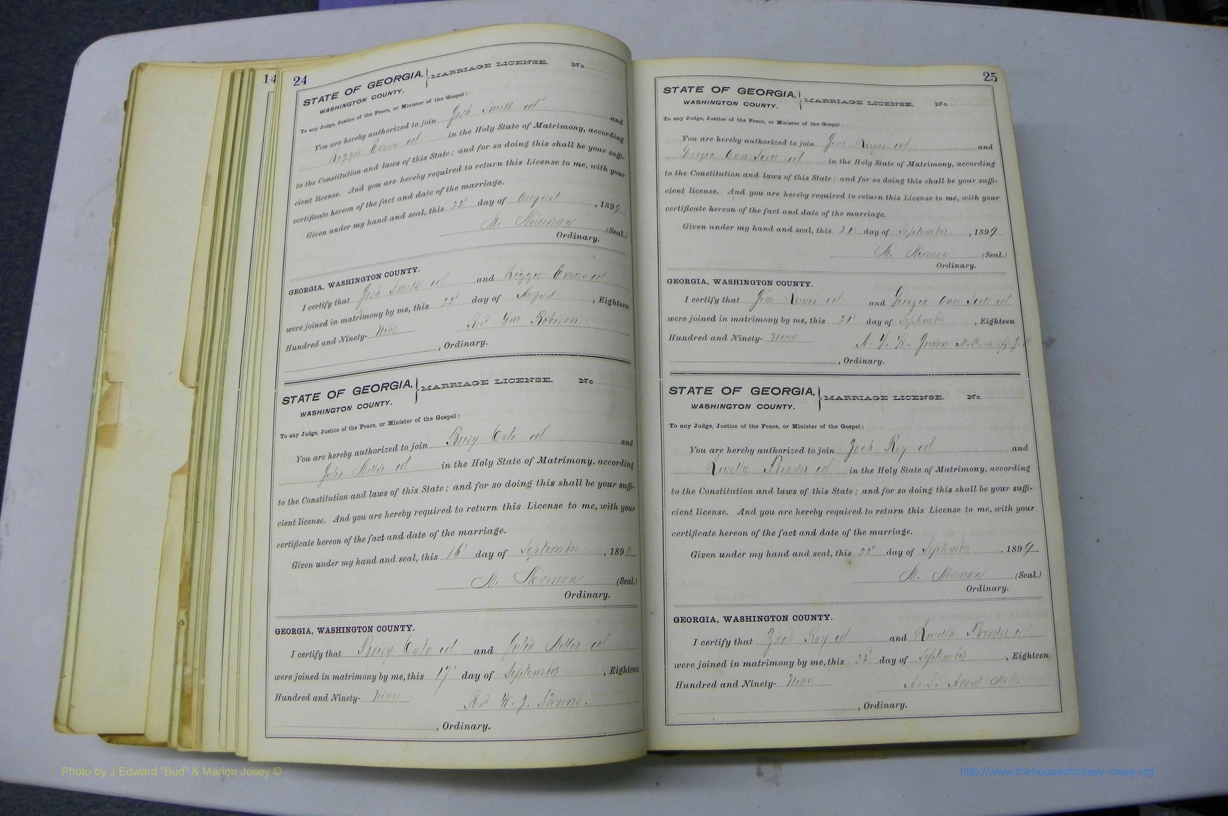 Was GA, Marriages Book I, 1899 - 1903, P 024-025.JPG