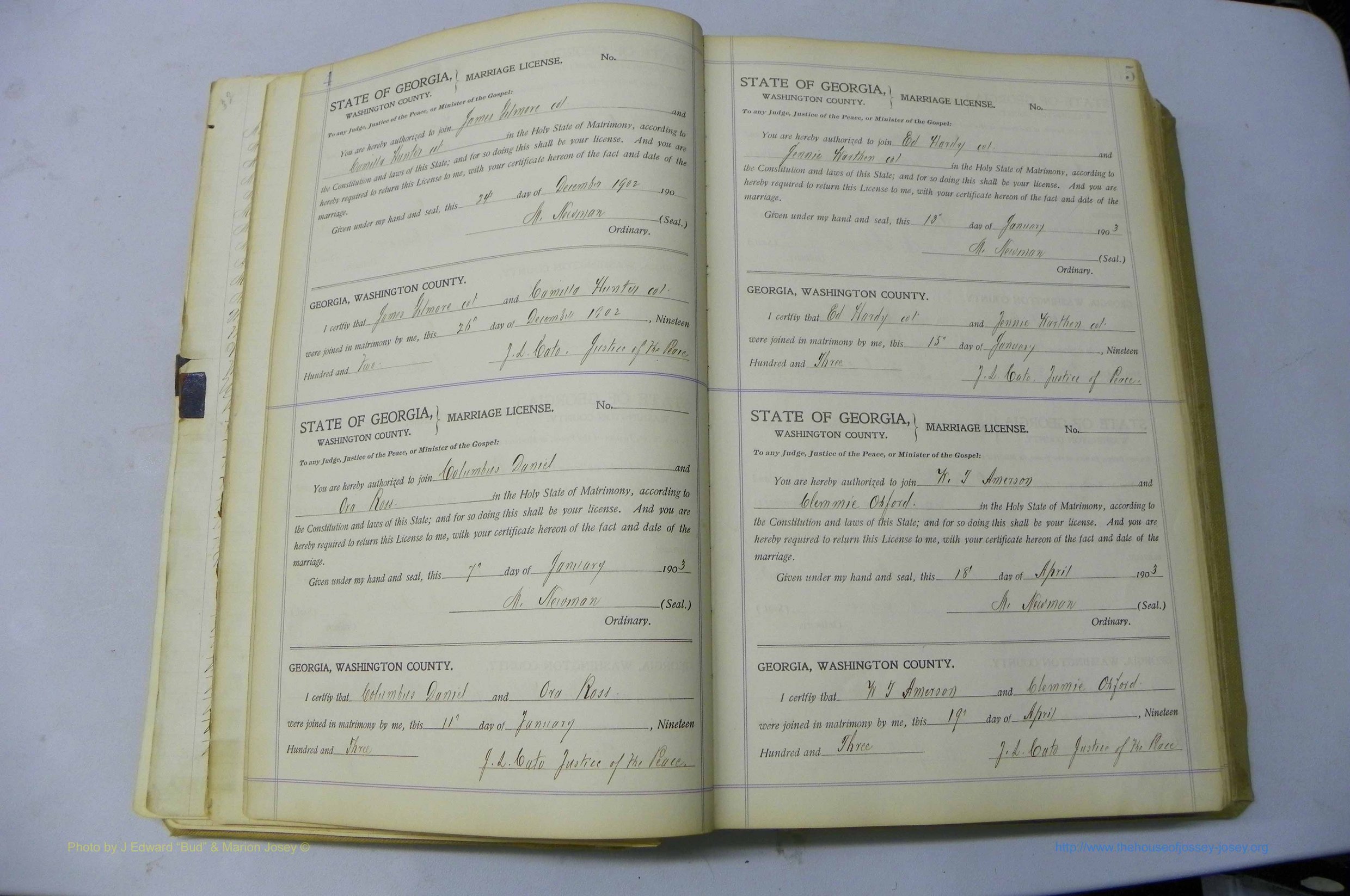 Was GA, Marriages Book J, 1903 - 1906, P 004-005.JPG