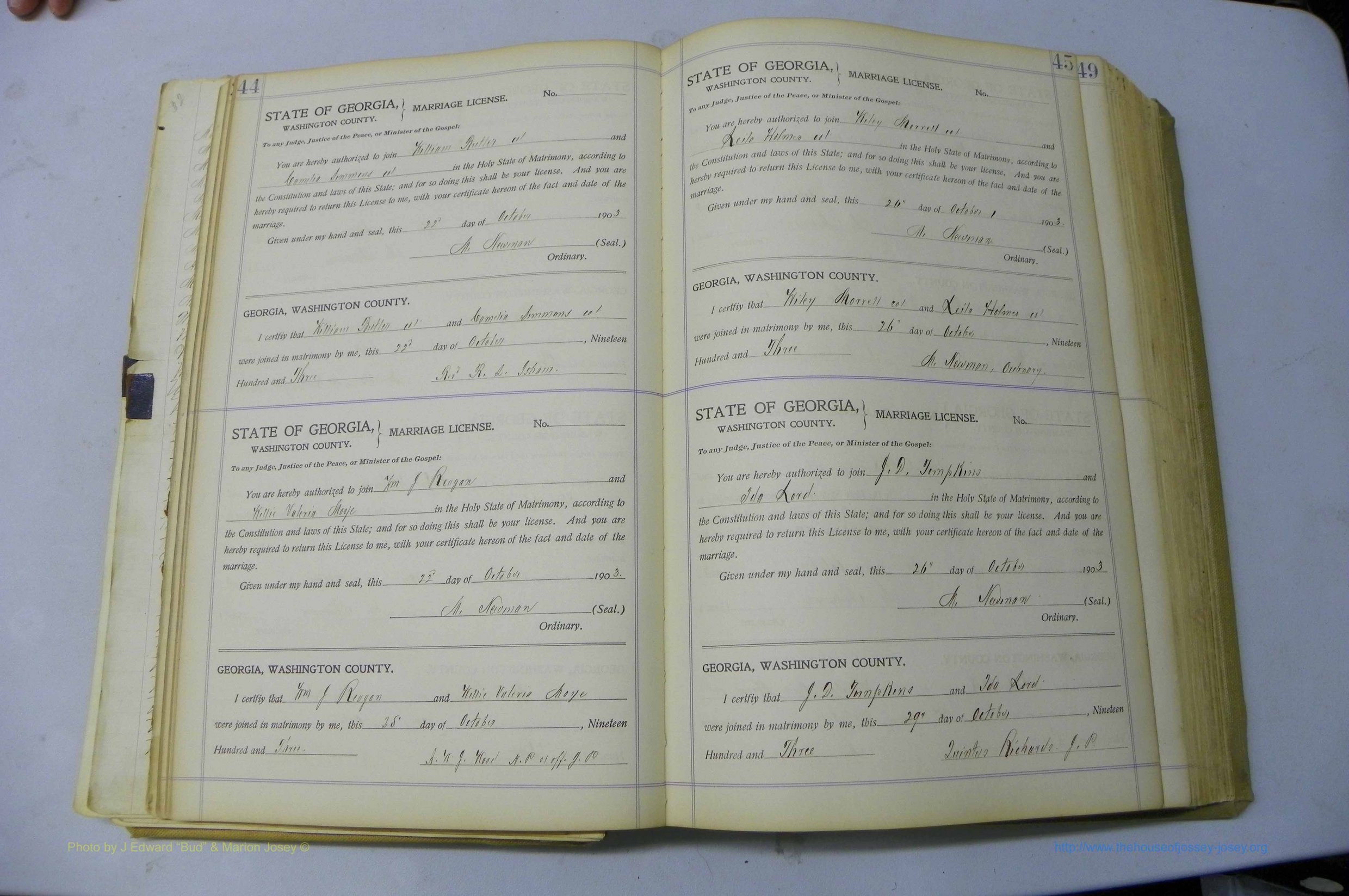Was GA, Marriages Book J, 1903 - 1906, P 044-045.JPG