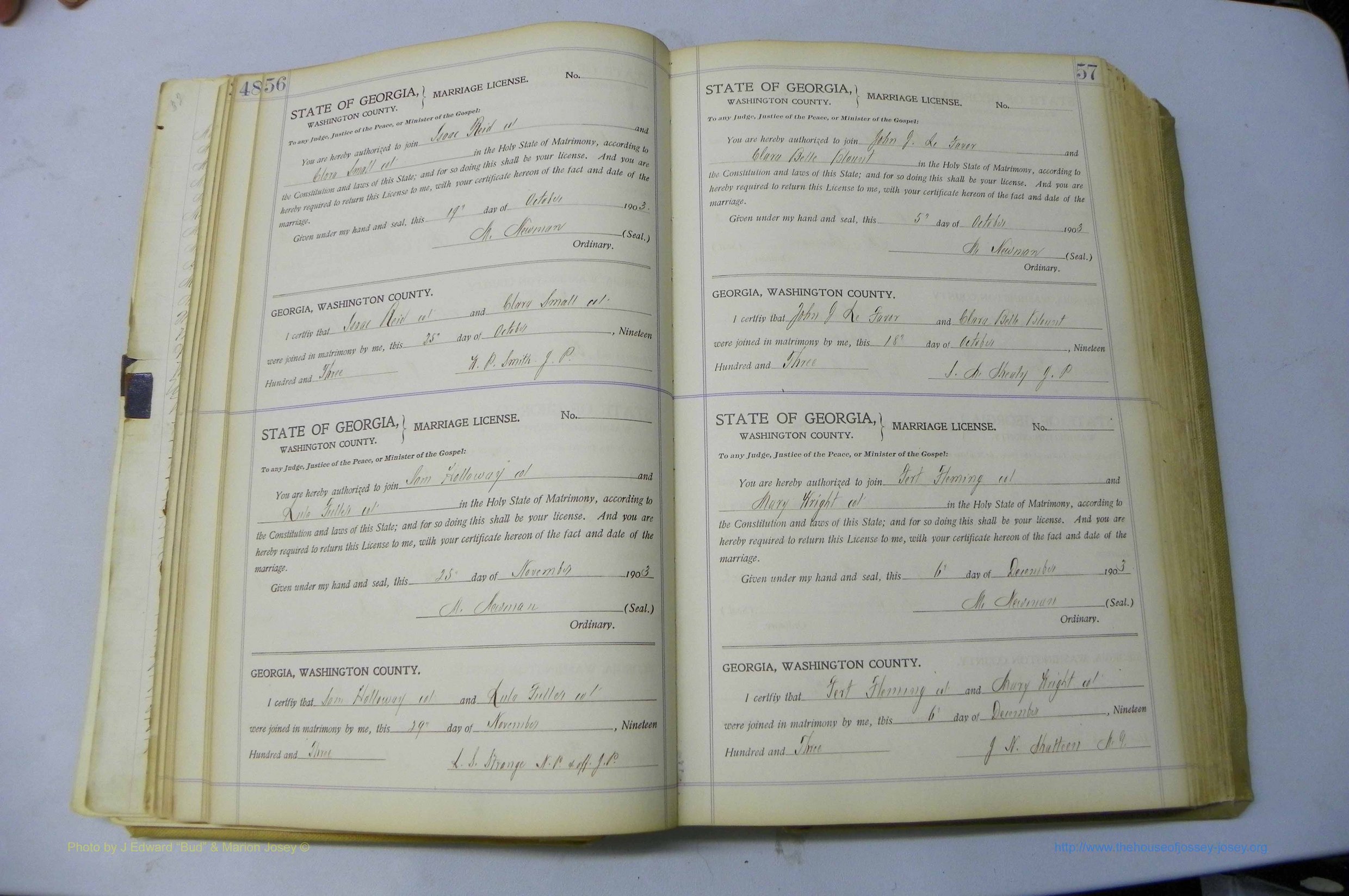 Was GA, Marriages Book J, 1903 - 1906, P 056-057.JPG