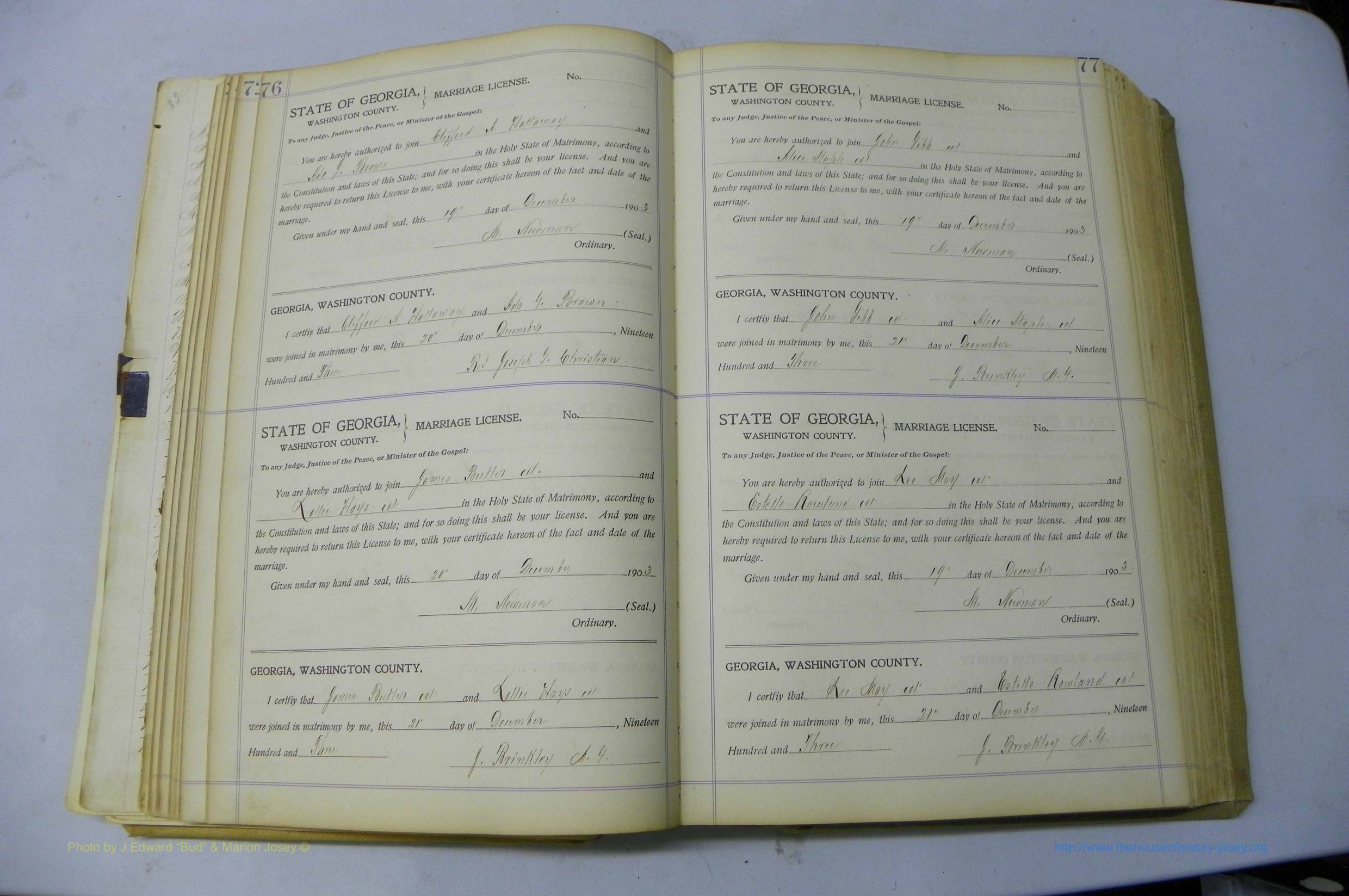 Was GA, Marriages Book J, 1903 - 1906, P 076-077.JPG
