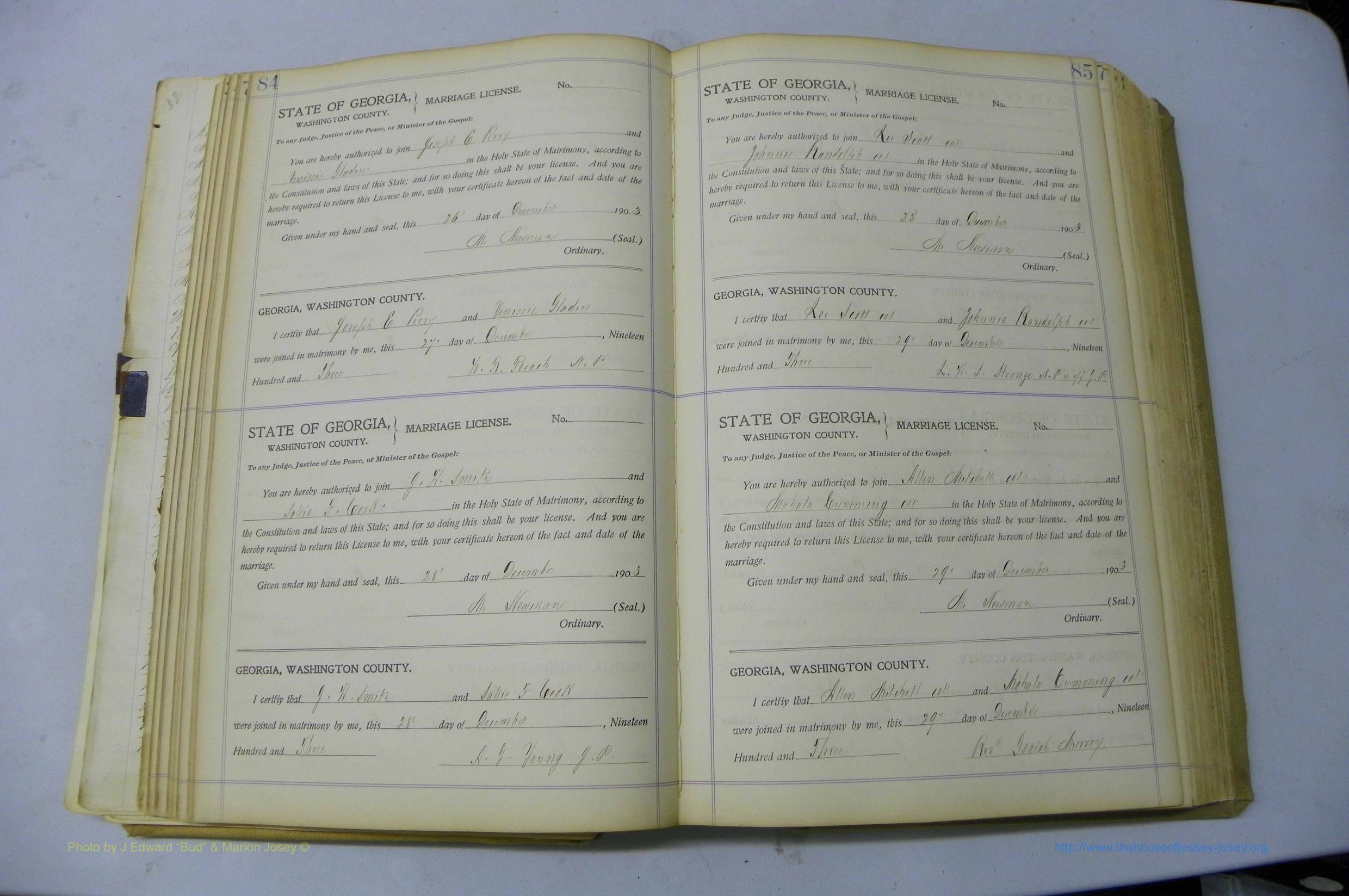 Was GA, Marriages Book J, 1903 - 1906, P 084-085.JPG