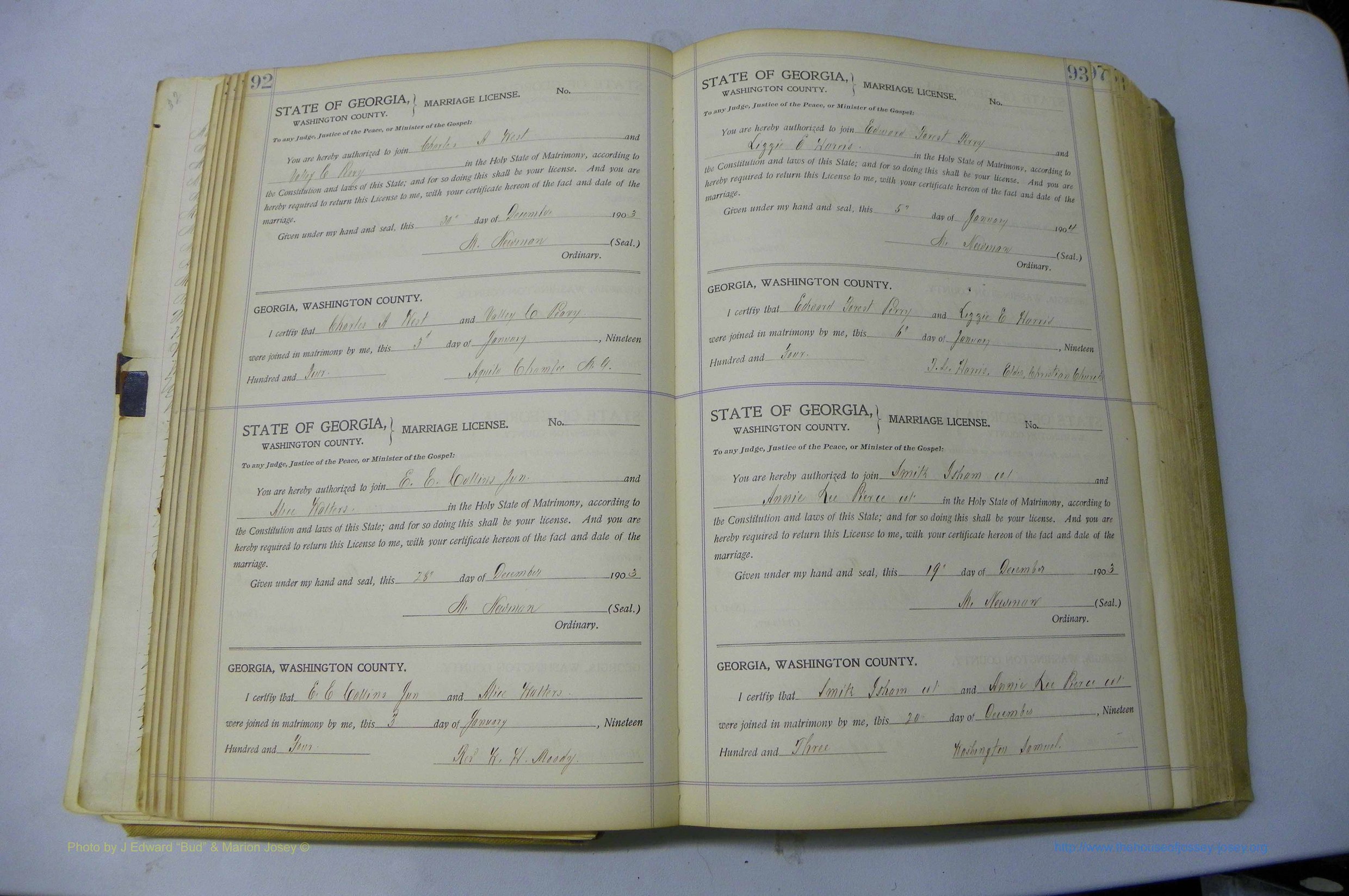 Was GA, Marriages Book J, 1903 - 1906, P 092-093.JPG