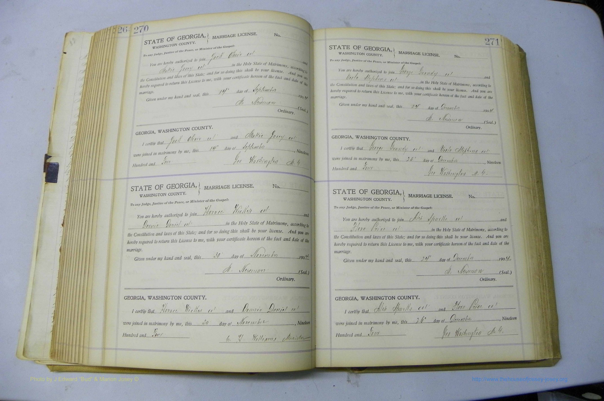 Was GA, Marriages Book J, 1903 - 1906, P 270-271.JPG