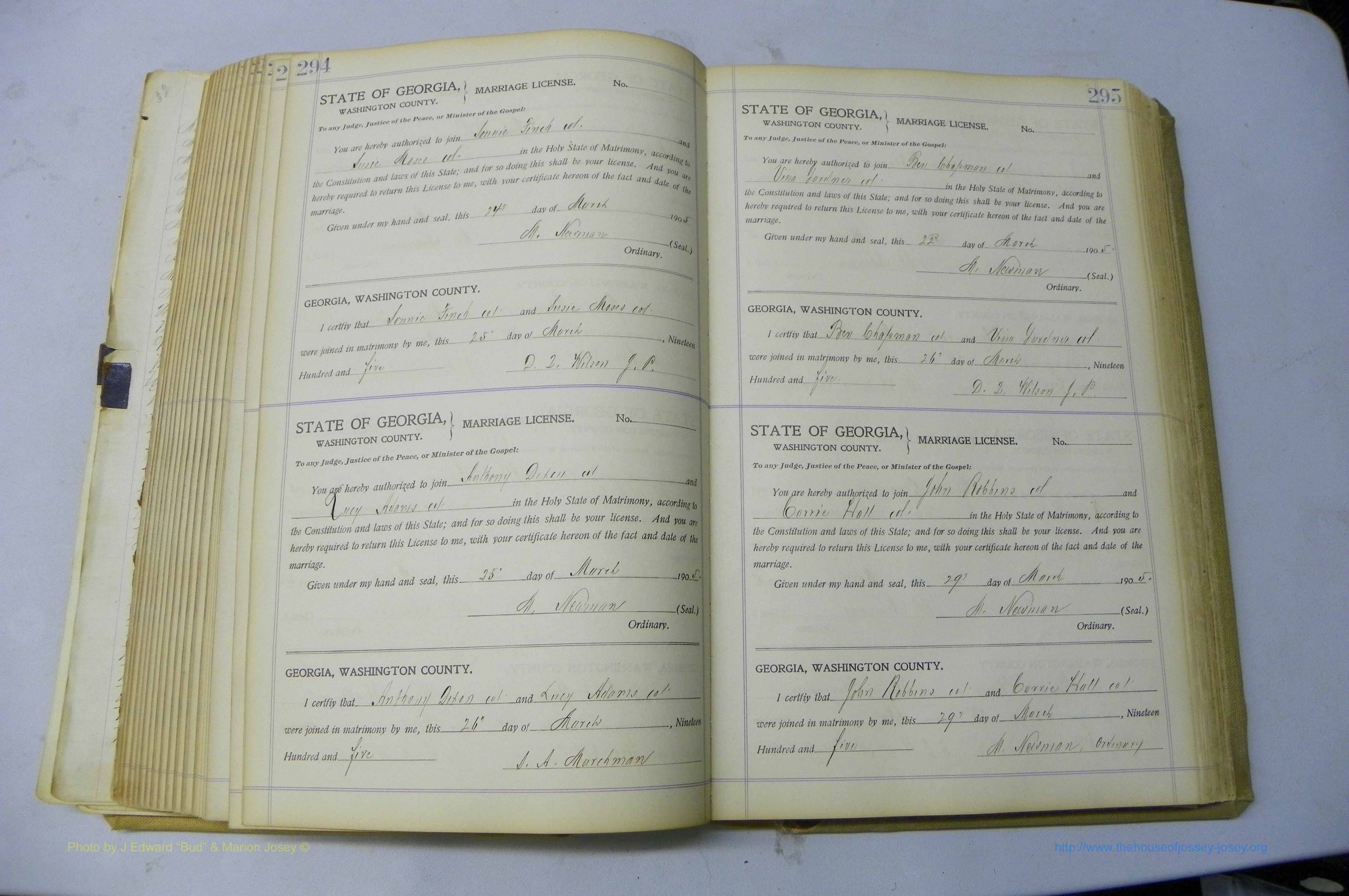 Was GA, Marriages Book J, 1903 - 1906, P 294-295.JPG