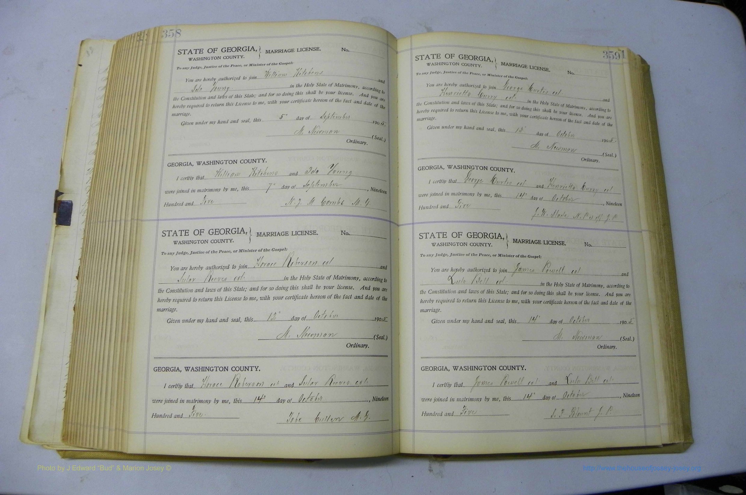 Was GA, Marriages Book J, 1903 - 1906, P 358-359.JPG