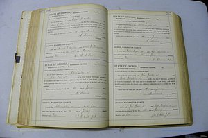 Was GA, Marriages Book J, 1903 - 1906, P 266-267.JPG