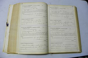 Was GA, Marriages Book J, 1903 - 1906, P 410-411.JPG