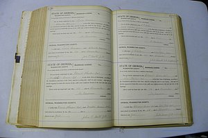 Was GA, Marriages Book J, 1903 - 1906, P 420-421.JPG