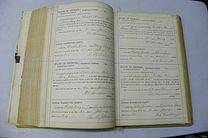 Was GA, Marriages Book J, 1903 - 1906, P 438-439.JPG