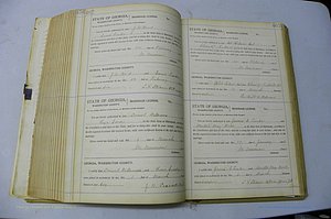 Was GA, Marriages Book J, 1903 - 1906, P 462-463.JPG