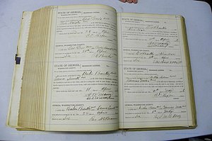 Was GA, Marriages Book J, 1903 - 1906, P 486-487.JPG