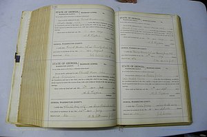 Was GA, Marriages Book J, 1903 - 1906, P 526-527.JPG