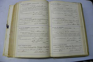 Was GA, Marriages Book J, 1903 - 1906, P 562-563.JPG