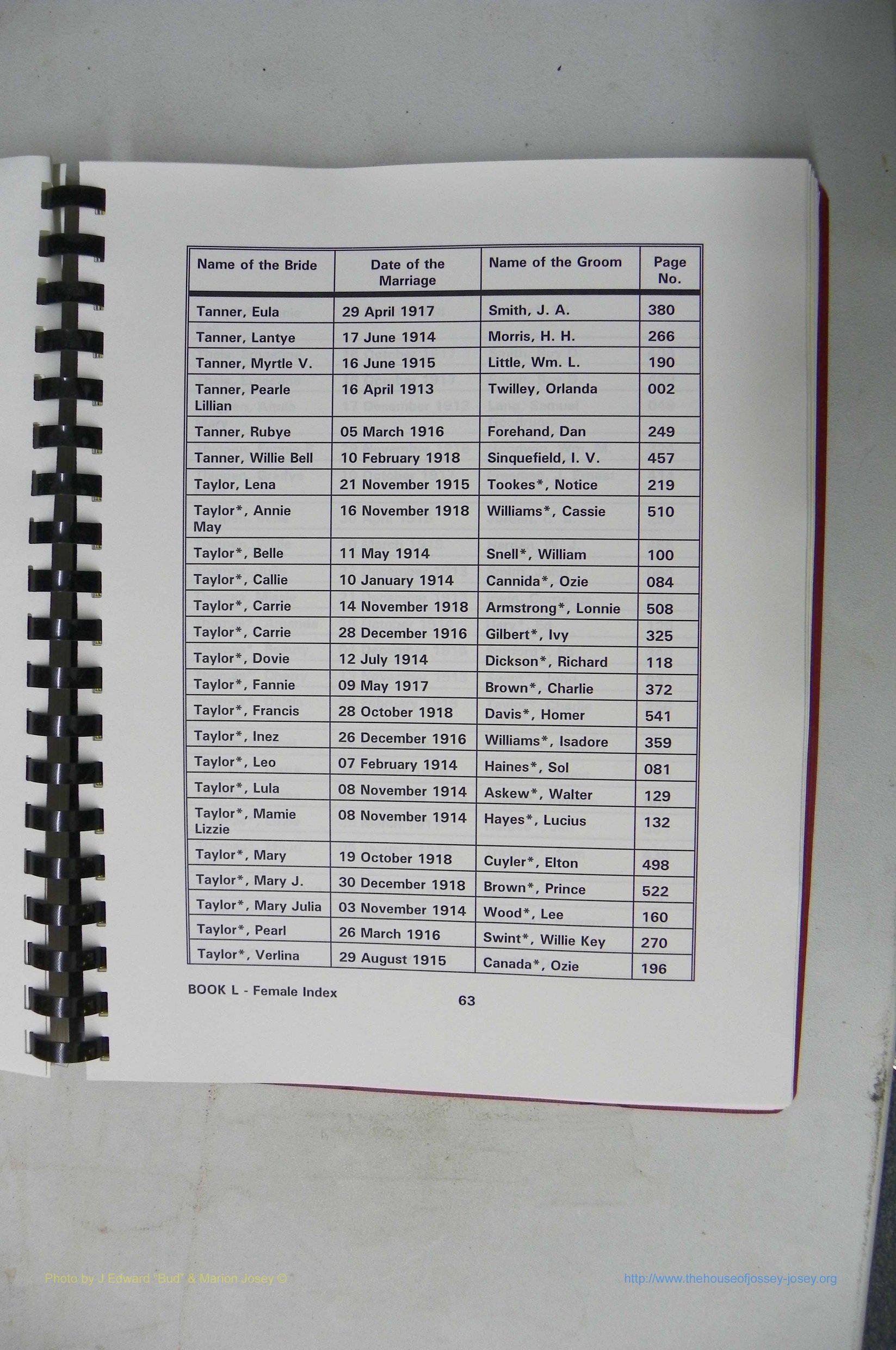 Was GA, Mar. Index Books K - M, 1907 - 1938, Female, (134).JPG
