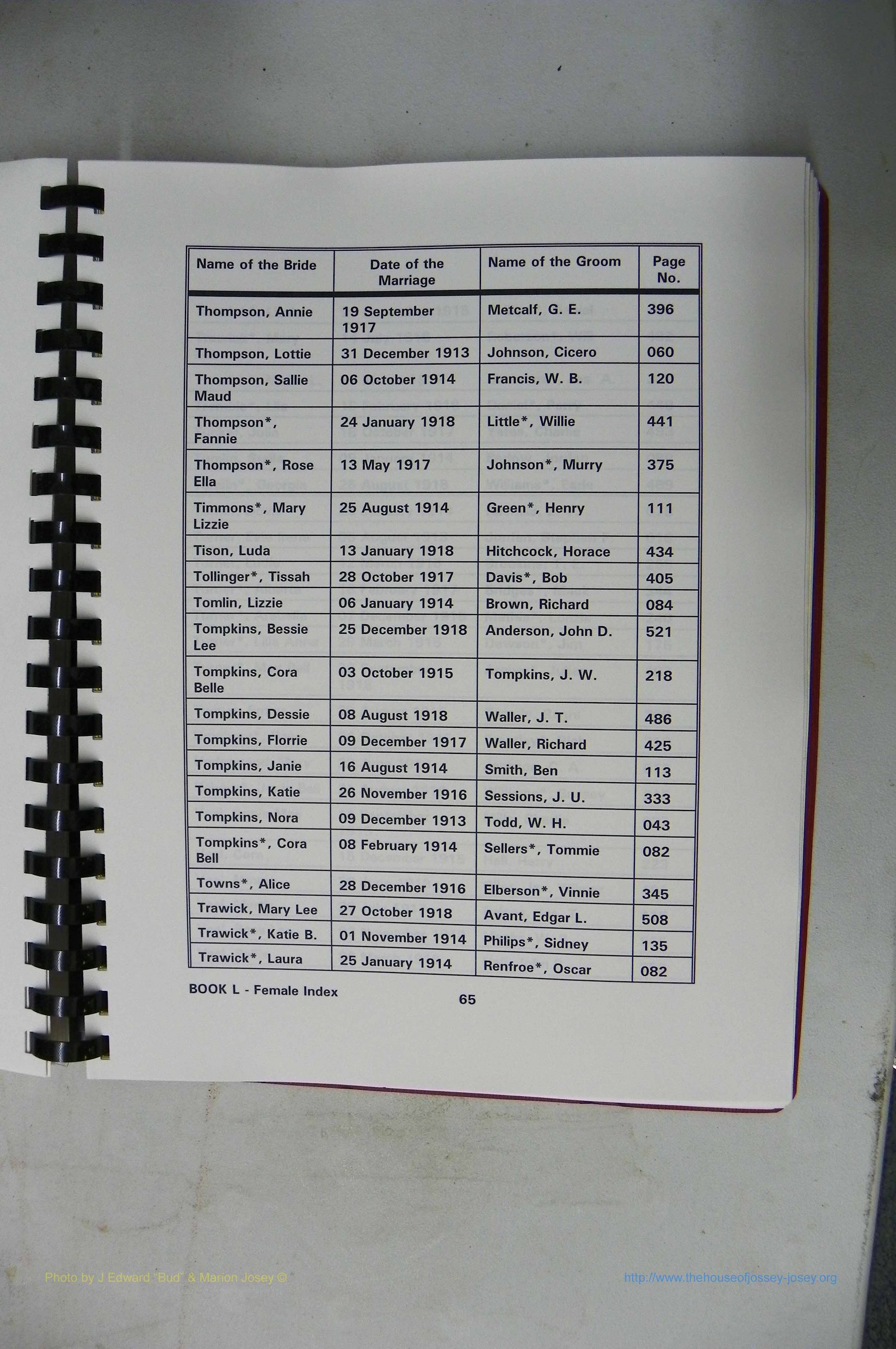 Was GA, Mar. Index Books K - M, 1907 - 1938, Female, (137).JPG