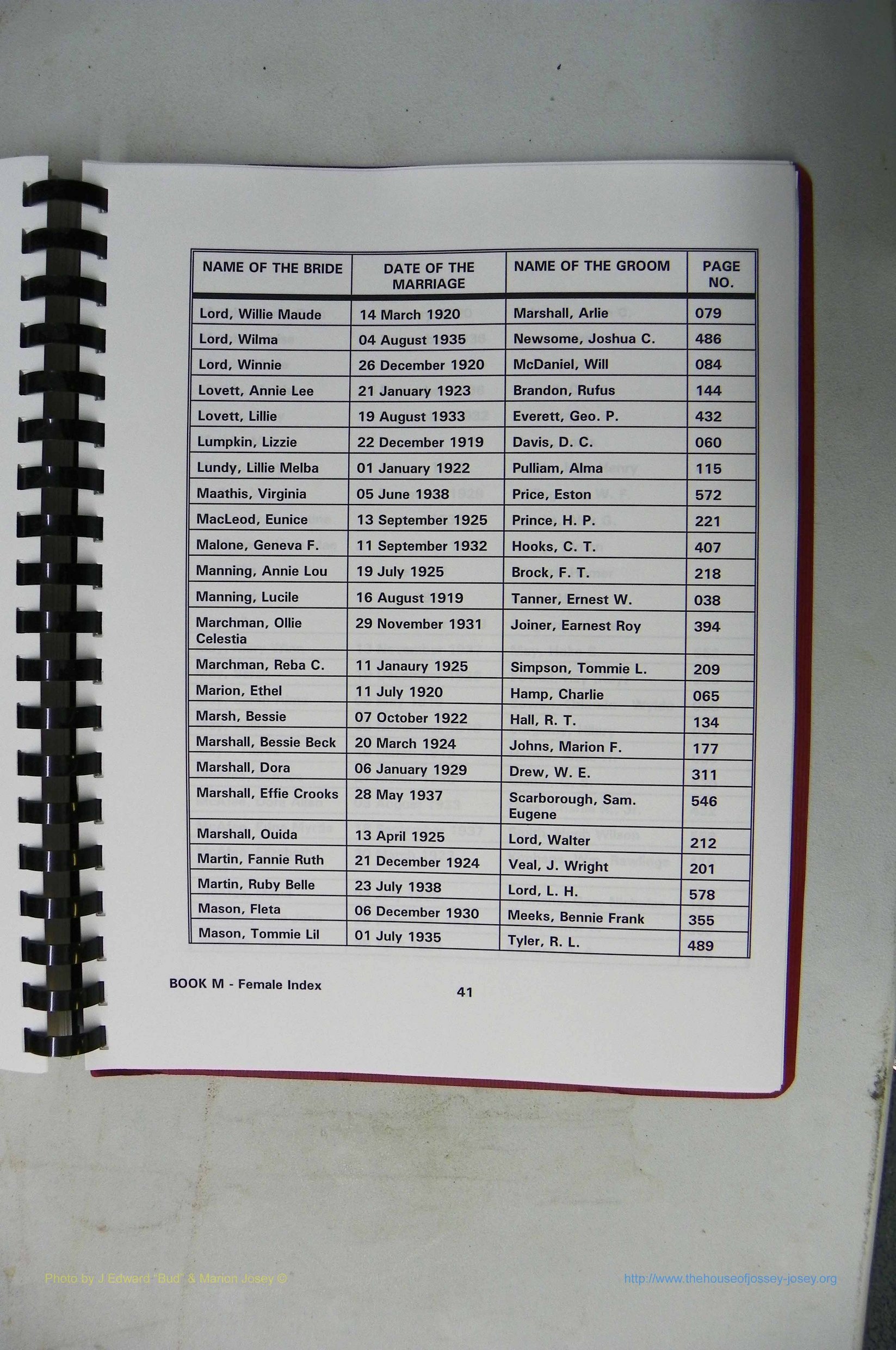 Was GA, Mar. Index Books K - M, 1907 - 1938, Female, (187).JPG