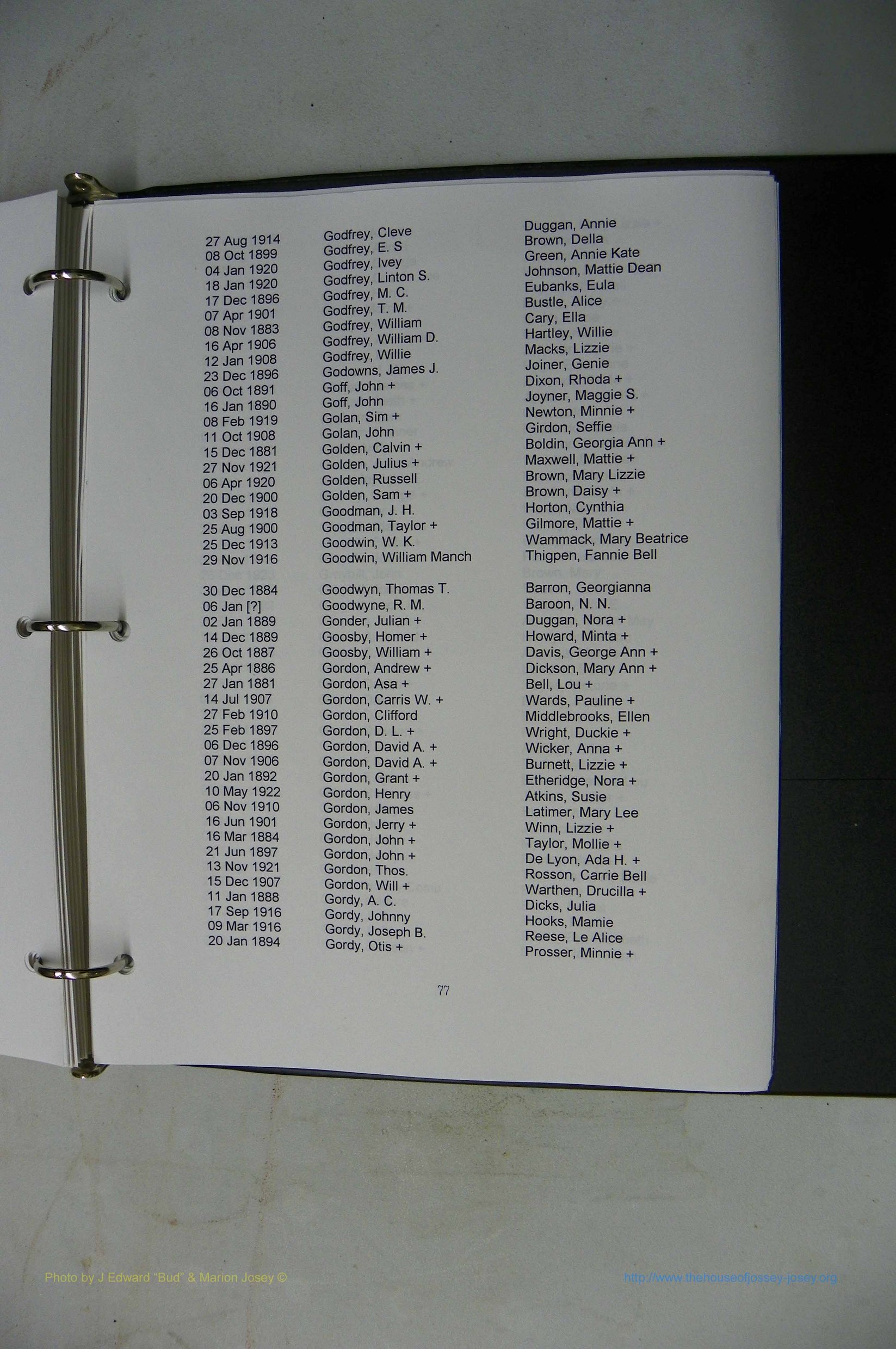 Was GA, Mar. Index Books K - M, 1907 - 1938, Female, (295).JPG