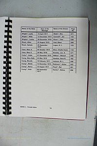 Was GA, Mar. Index Books K - M, 1907 - 1938, Female, (145).JPG