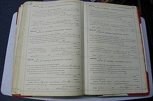 Was GA, Marriages Book K, 1907 - 1913, P 558-559.JPG