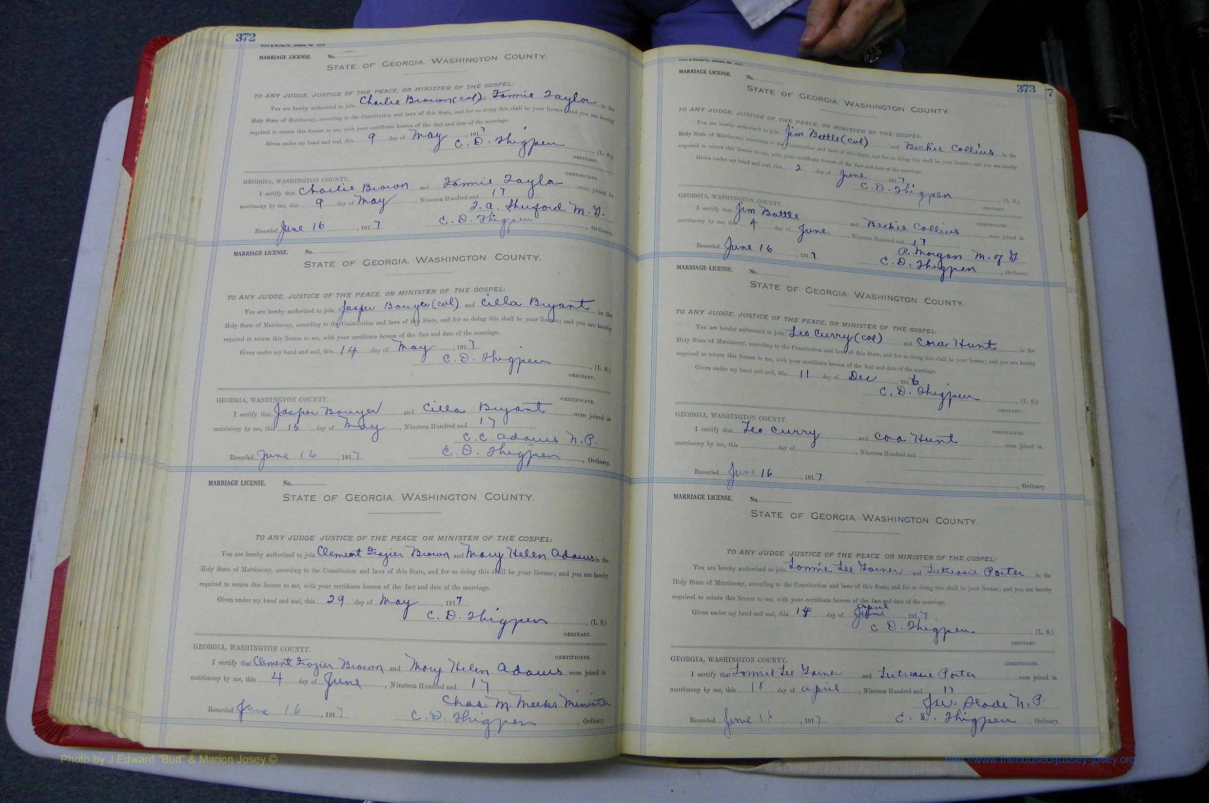 Was GA, Marriages Book L, 1913 - 1917, P 372-373.JPG