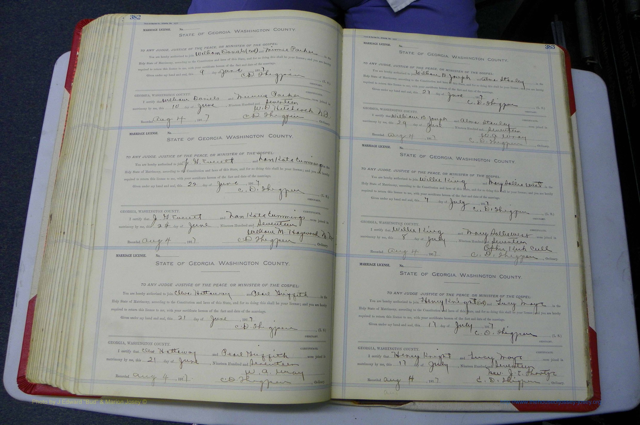 Was GA, Marriages Book L, 1913 - 1917, P 382-383.JPG