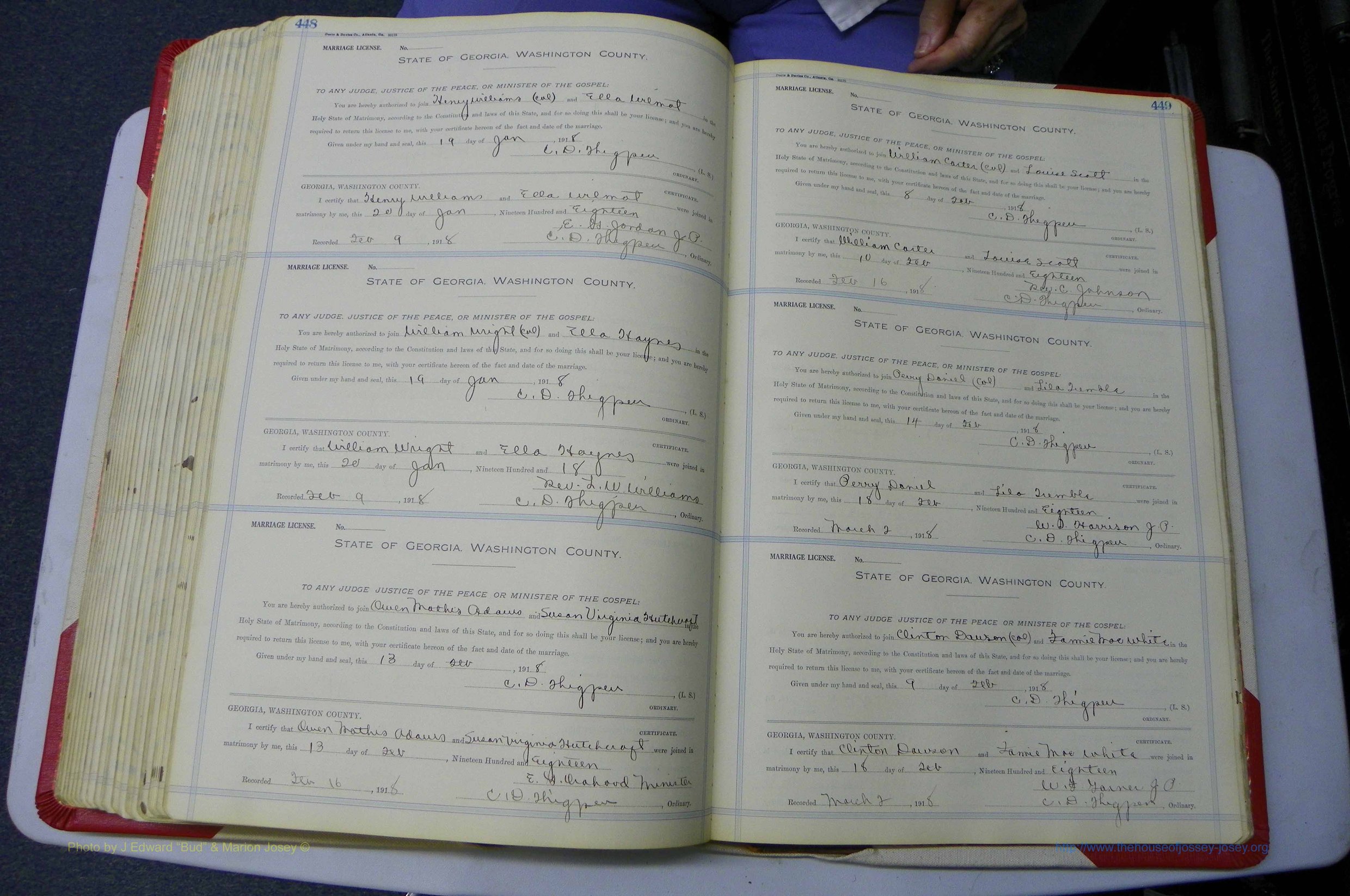 Was GA, Marriages Book L, 1913 - 1917, P 448-449.JPG