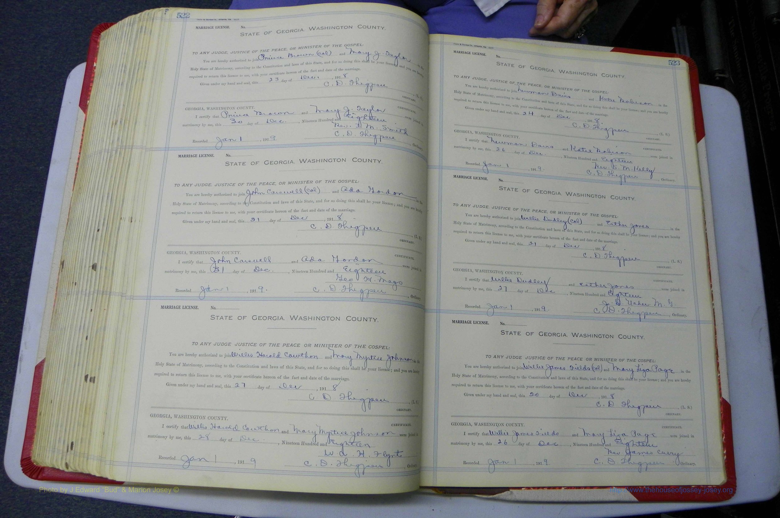 Was GA, Marriages Book L, 1913 - 1917, P 522-523.JPG