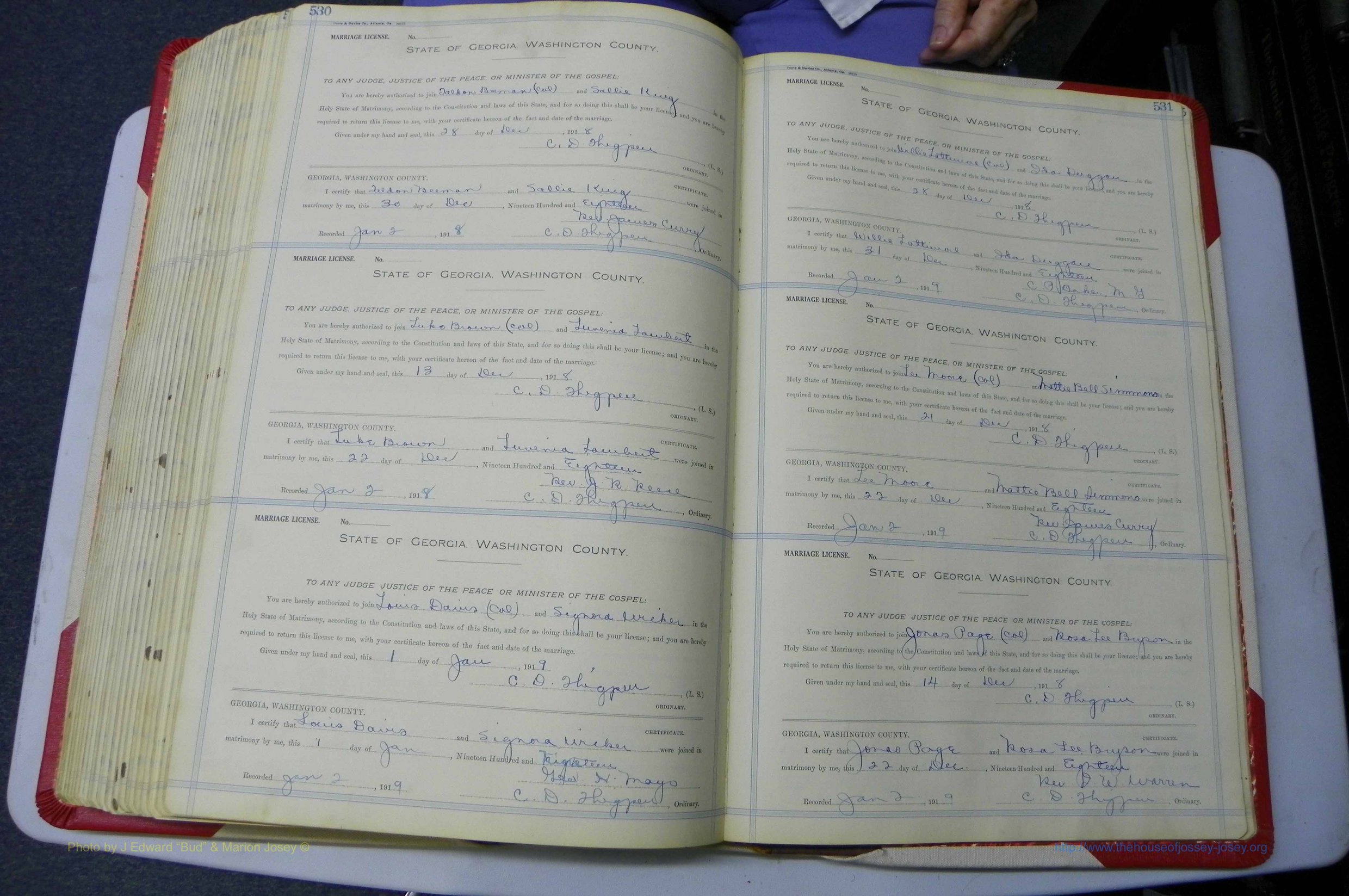 Was GA, Marriages Book L, 1913 - 1917, P 530-531.JPG