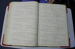 Was GA, Marriages Book L, 1913 - 1917, P 296-297.JPG