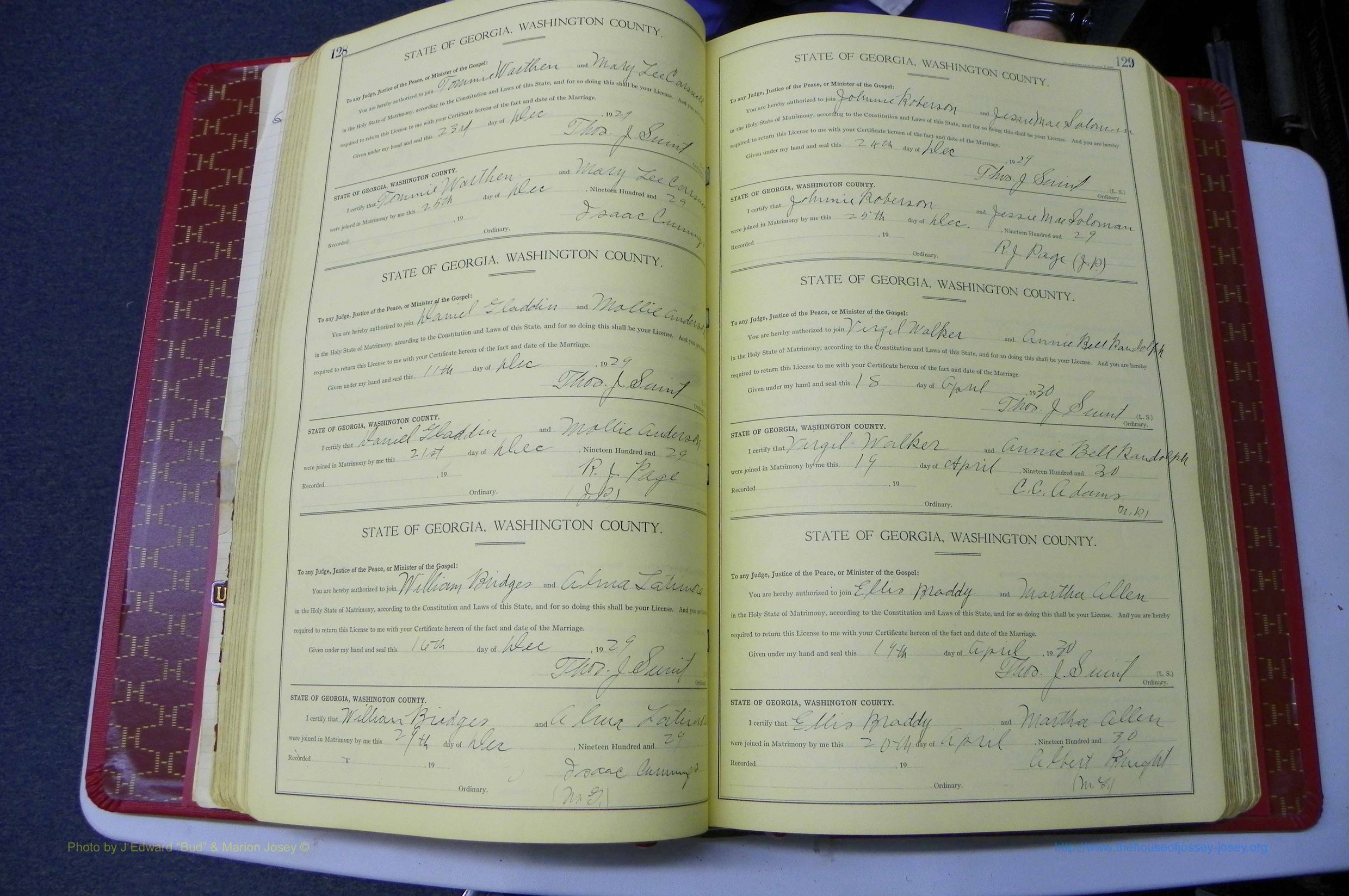 Was GA, Mar. Book O, 1927 - 1938, Col, P 128-129.JPG