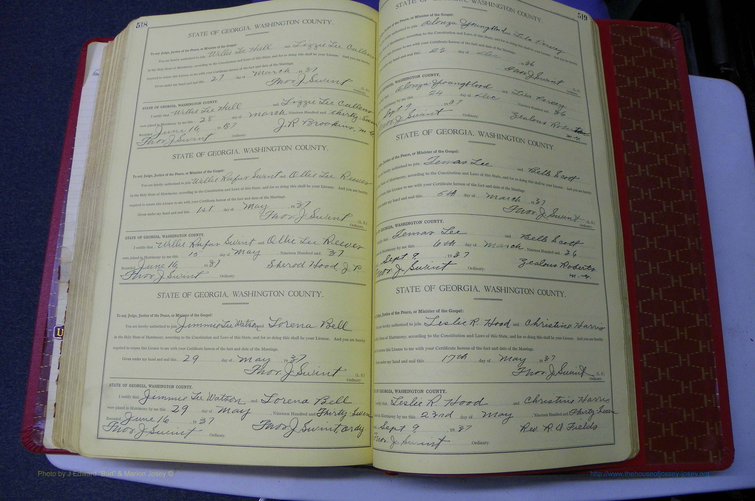 Was GA, Mar. Book O, 1927 - 1938, Col, P 518-519.JPG