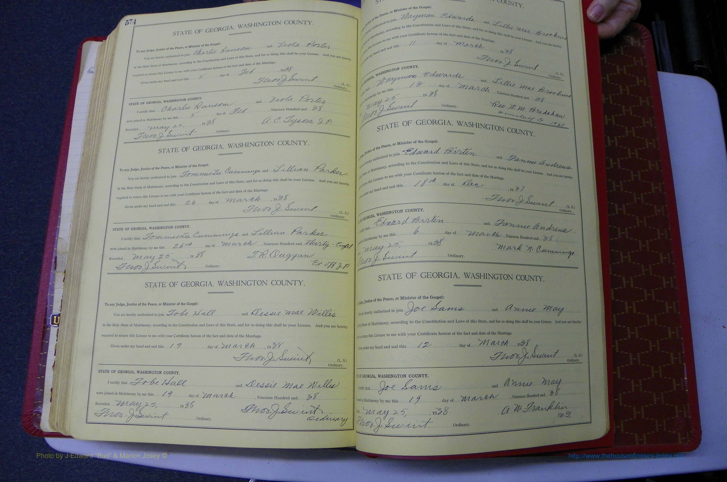 Was GA, Mar. Book O, 1927 - 1938, Col, P 574-575.JPG