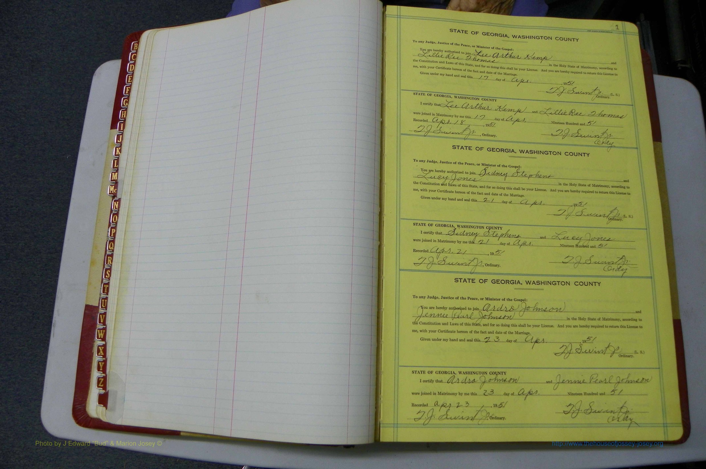 Was GA, Mar. Book R, 1951 - 1952, Col, P 001.JPG